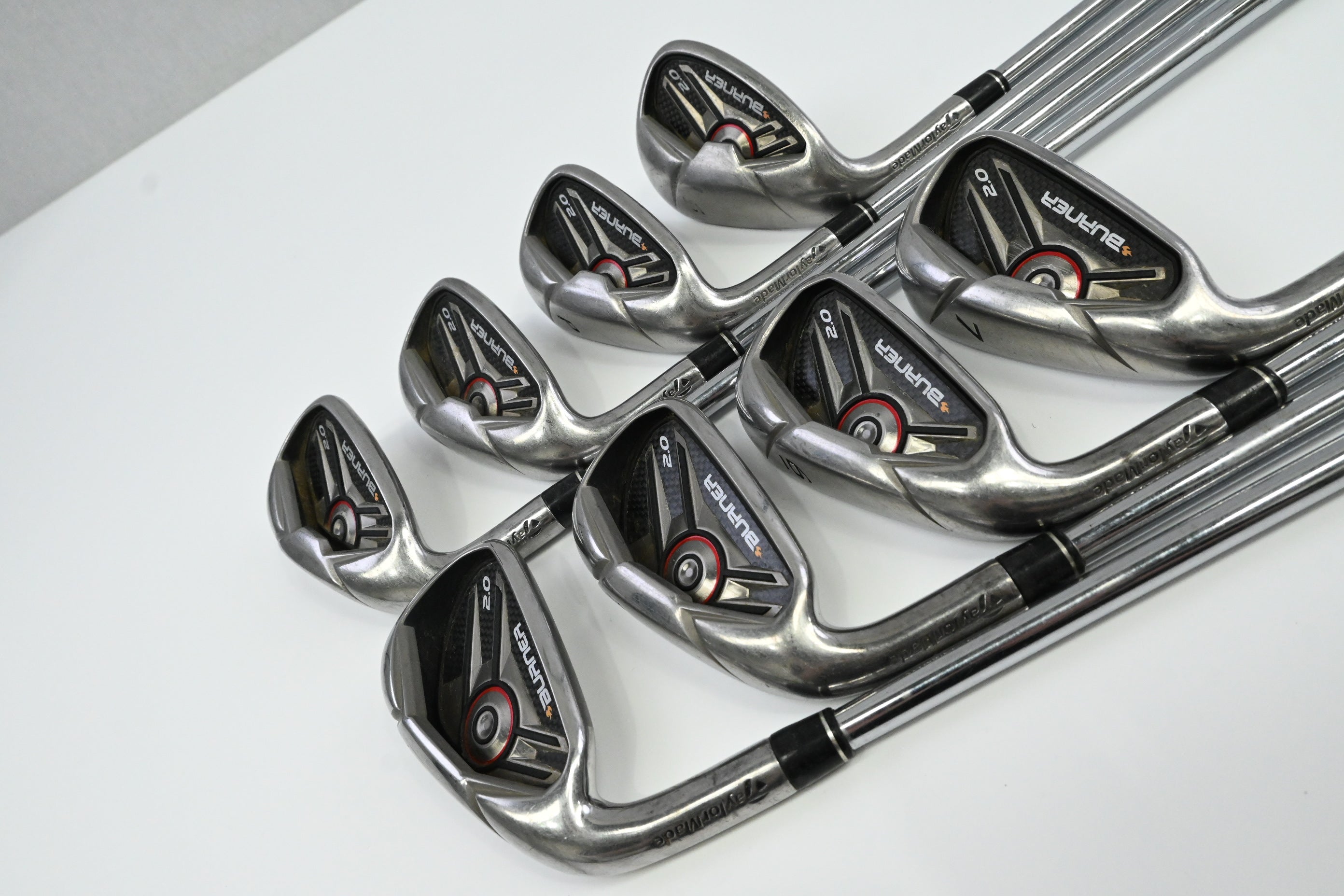 Left Hand Taylormade Burner 2.0 Irons / 4-PW+SW / Regular Flex Taylormade 85