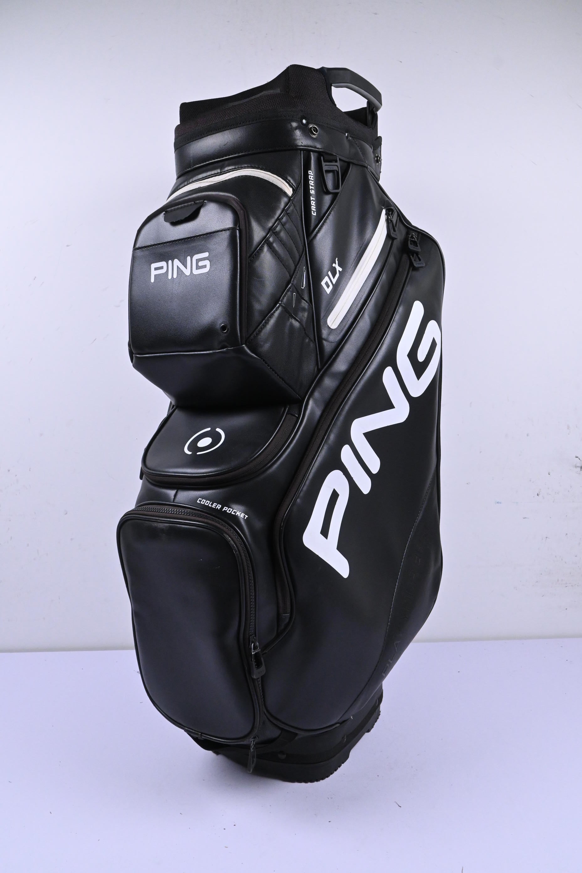 Ping DLX Cart Bag / 15-Way Divider / Black & White