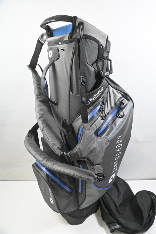 Motocaddy Hydro Flex Stand Bag / 5-Way Divider / Black, Grey & Blue