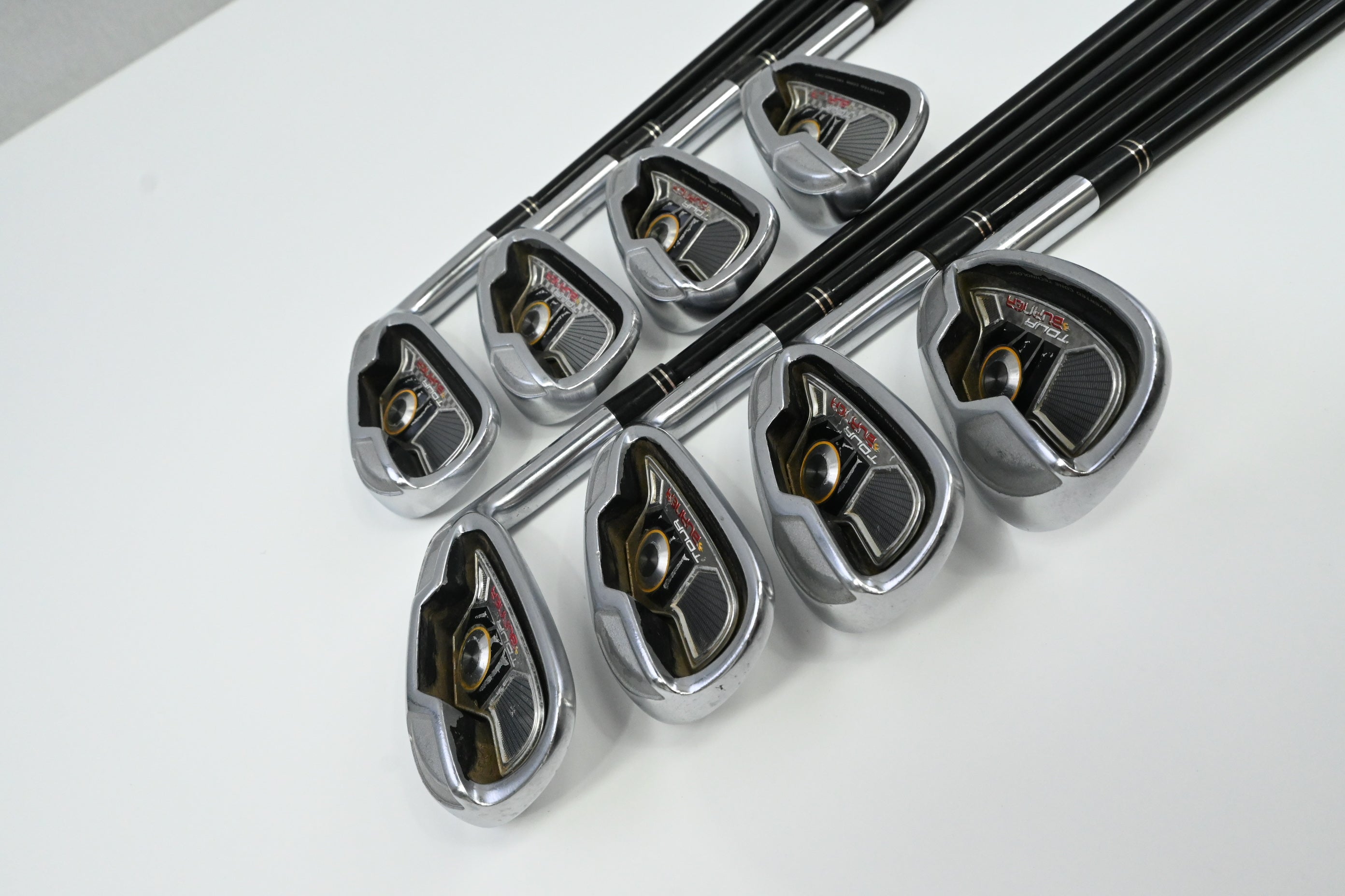 Taylormade Tour Burner Irons / 4-PW+SW / Regular Flex Taylormade Reax 65 Shafts