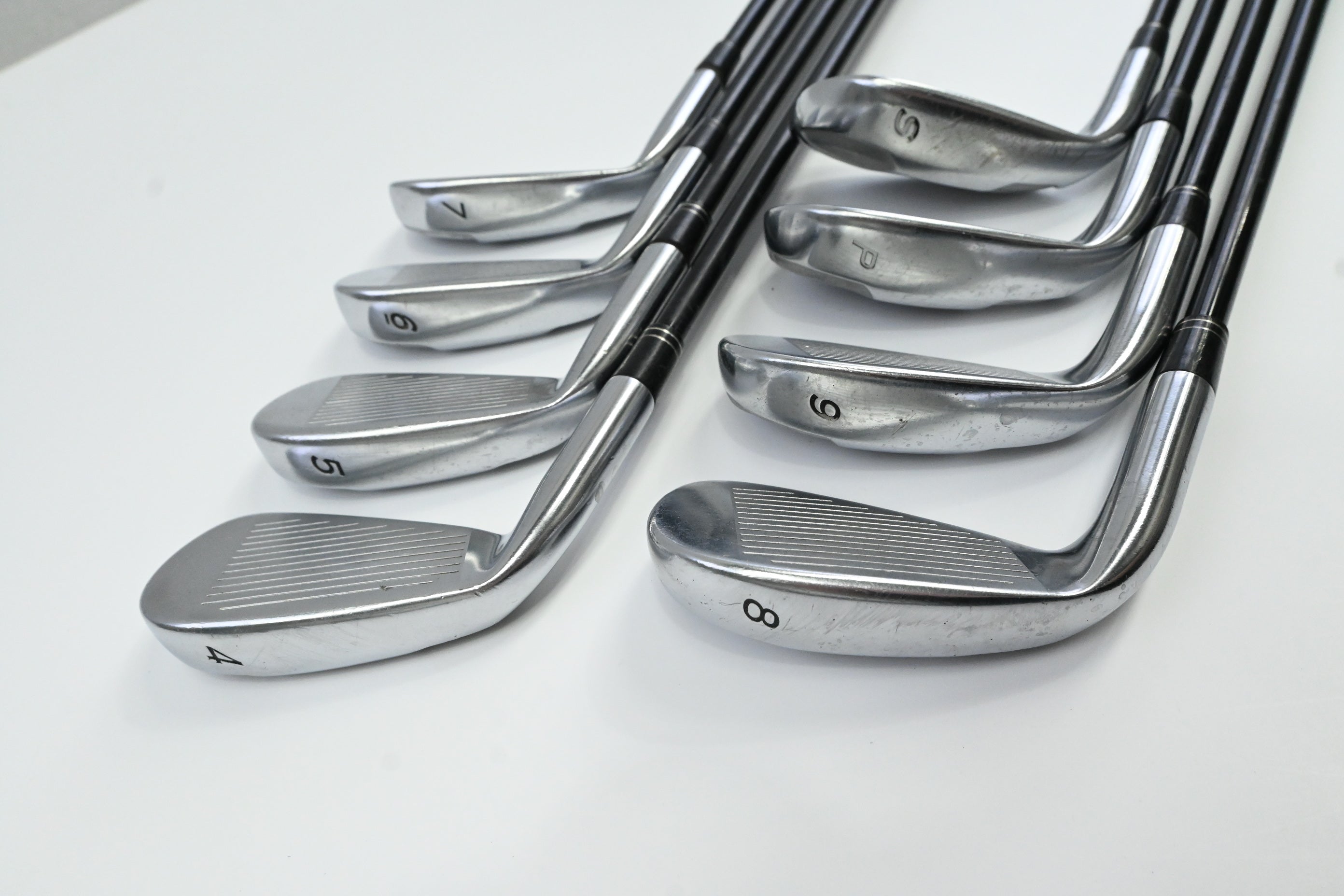 Taylormade Tour Burner Irons / 4-PW+SW / Regular Flex Taylormade Reax 65 Shafts