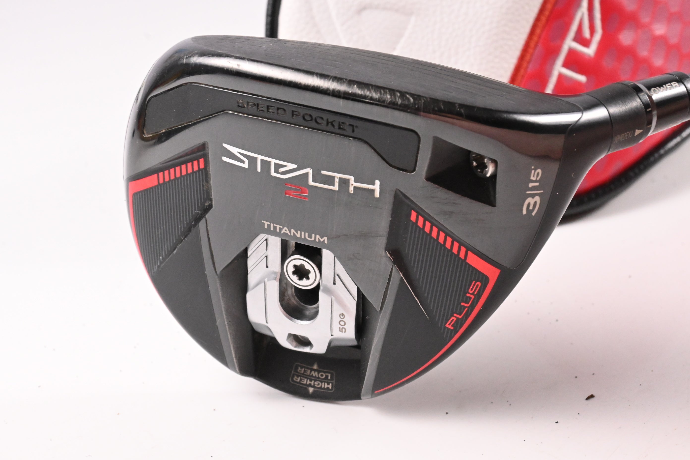 Taylormade Stealth 2 Plus #3 Wood / 15 Degree / Stiff Flex Kai'li Red 75 Shaft