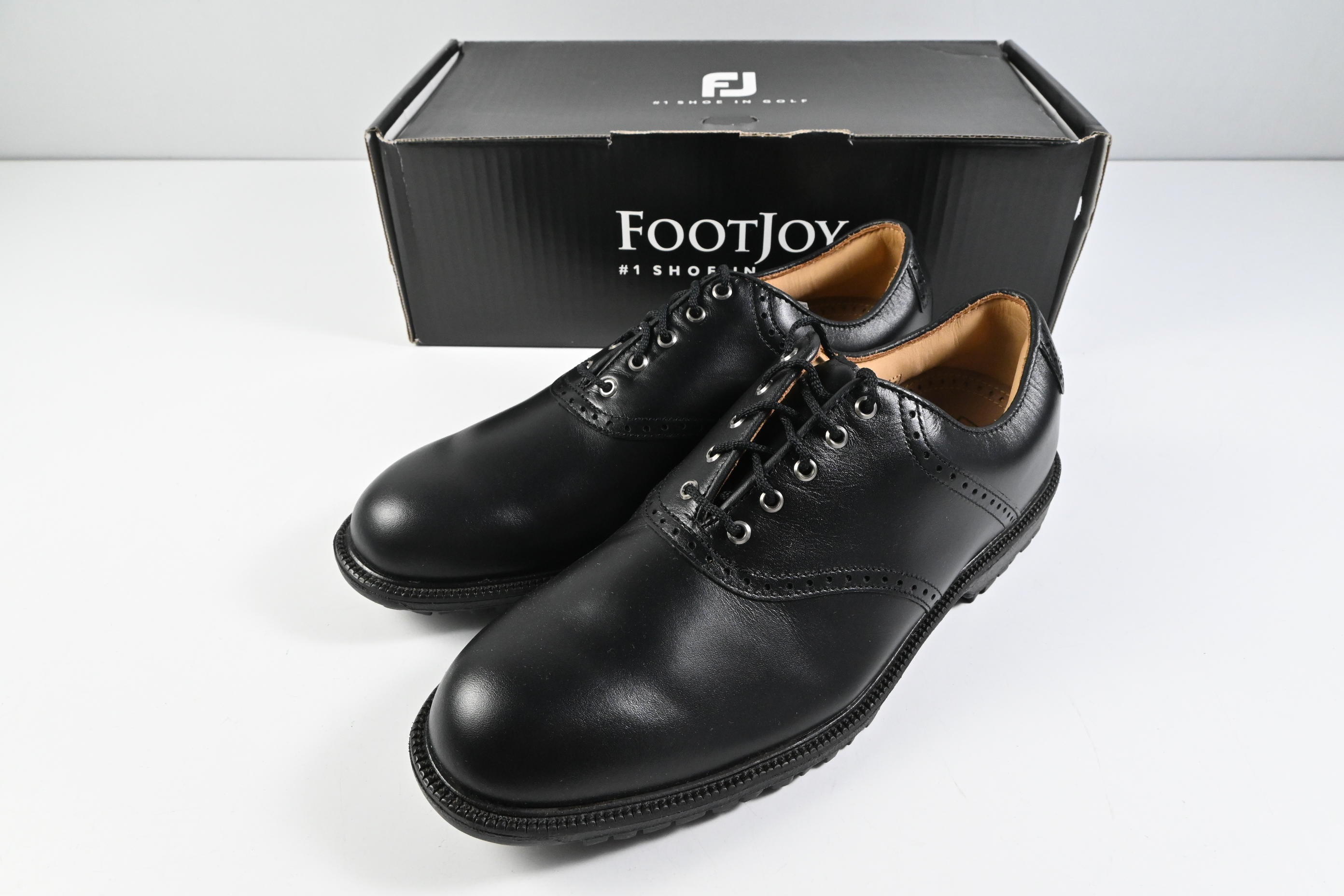 FootJoy Traditional Professional Golf Shoes / Size UK 9.5 / Black