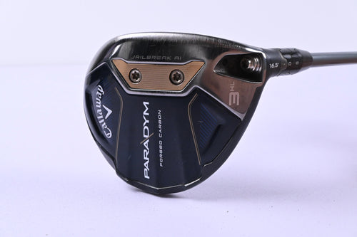 Callaway Paradym #3HL Wood / 16.5 Degree / Stiff Flex HZRDUS Gen4 Silver 60