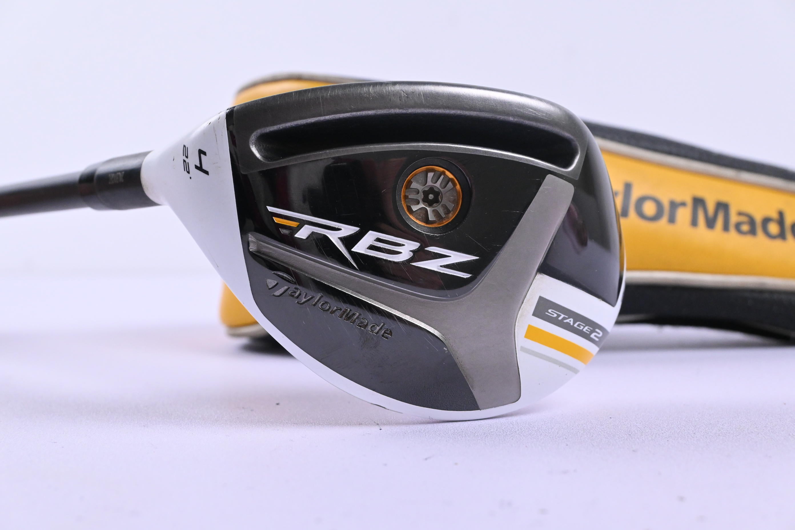 Left Hand Taylormade RBZ Stage 2 #4 Hybrid / 22 Degree / Regular Flex RocketFuel