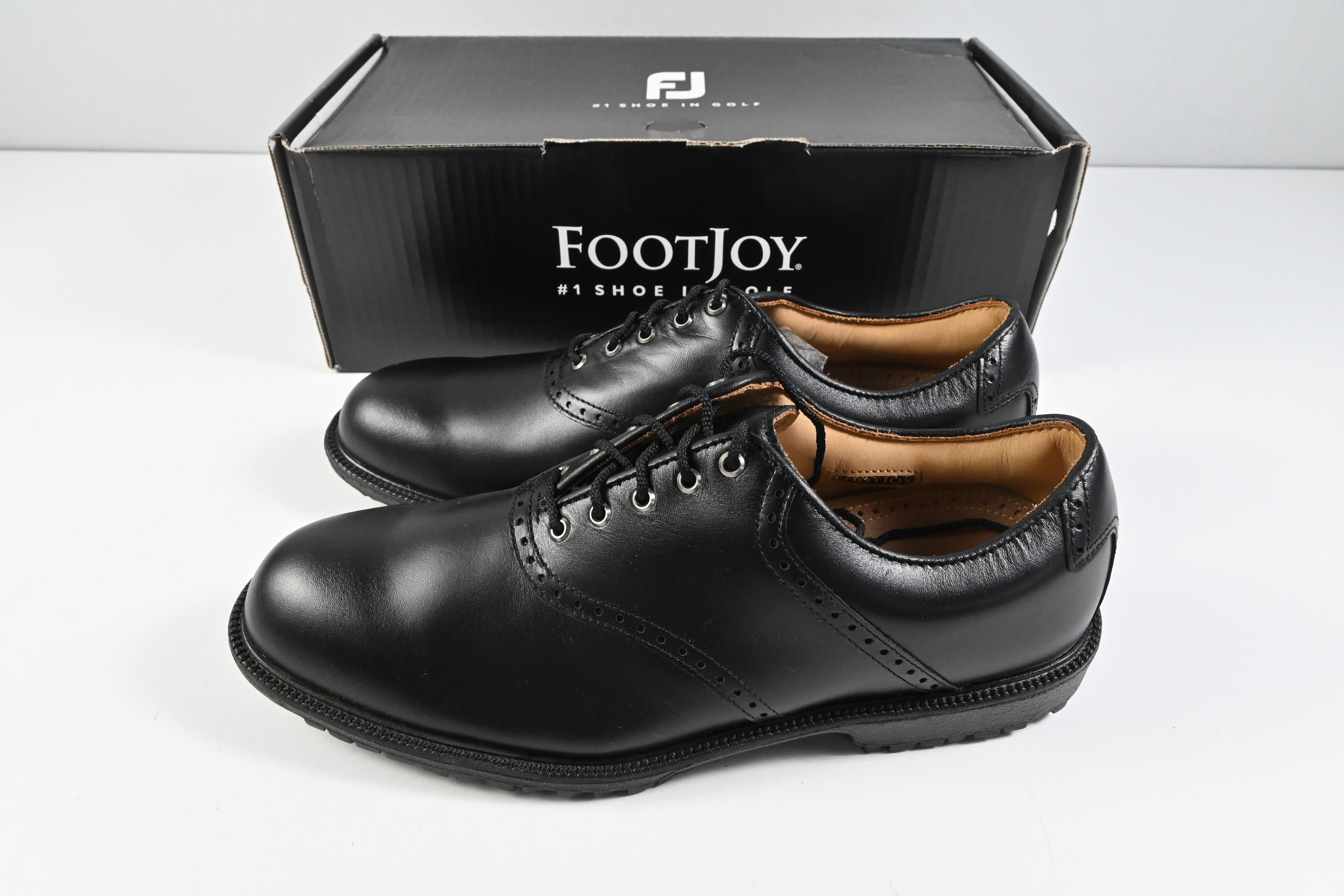 FootJoy Traditional Professional Golf Shoes / Size UK 9.5 / Black