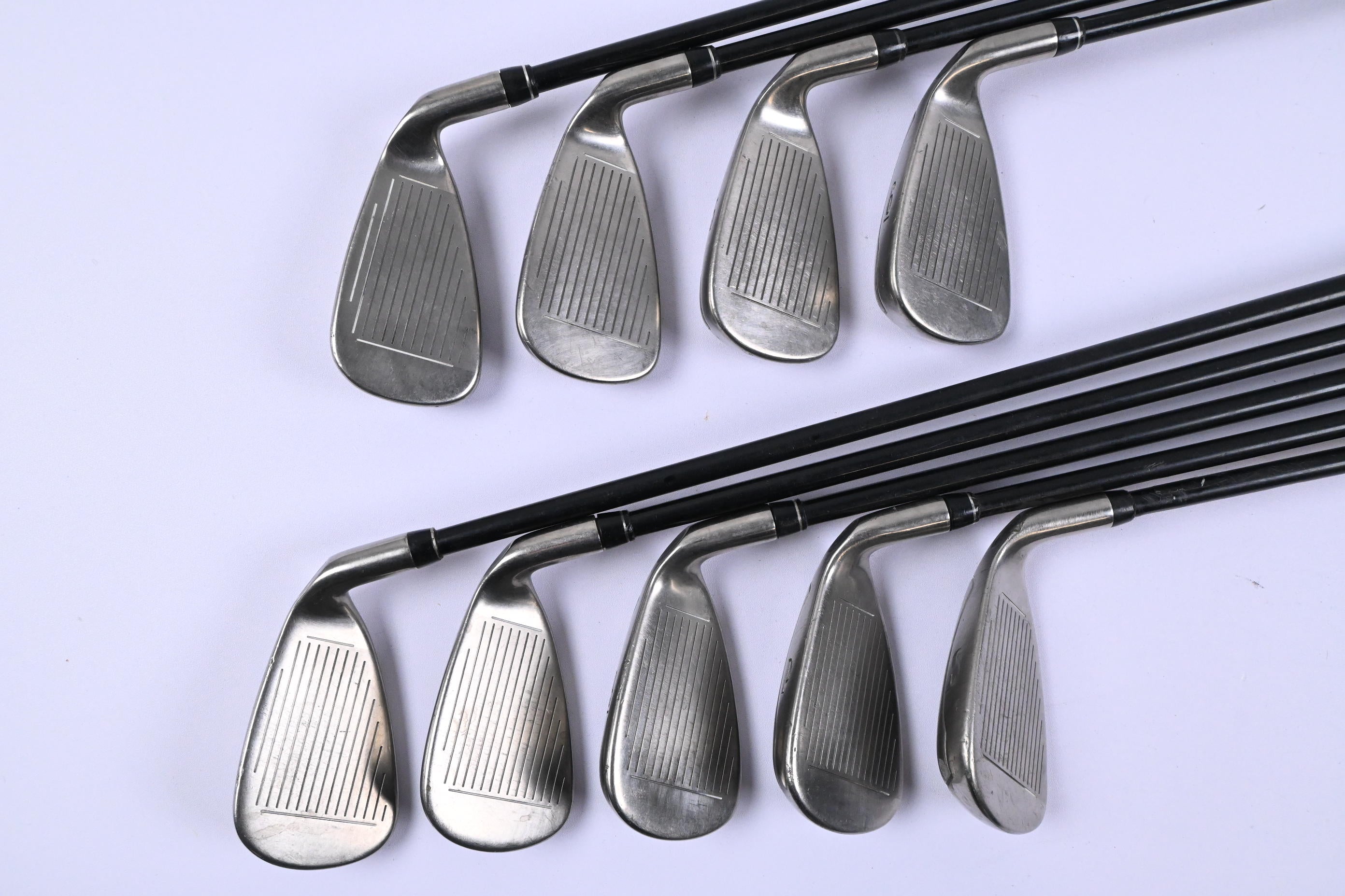 Left Hand Callaway Fusion Wide Sole Irons / 3-PW+SW / Regular Flex Callaway 75