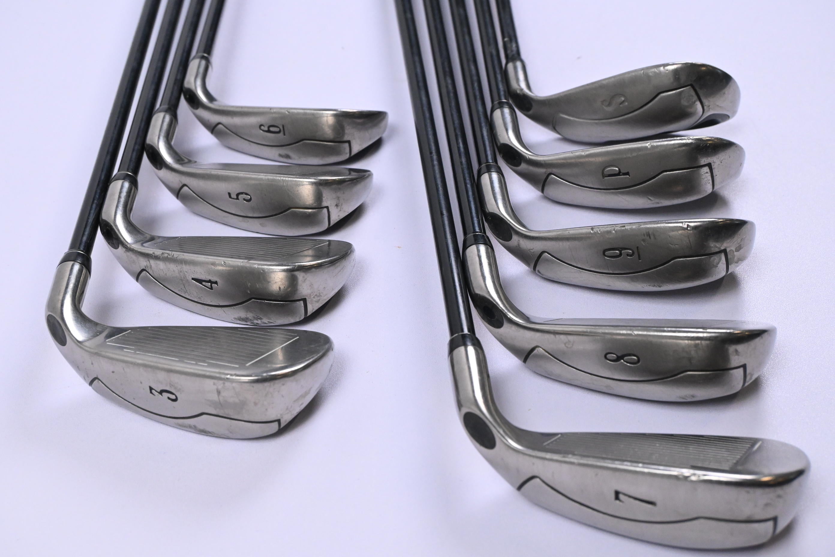 Left Hand Callaway Fusion Wide Sole Irons / 3-PW+SW / Regular Flex Callaway 75