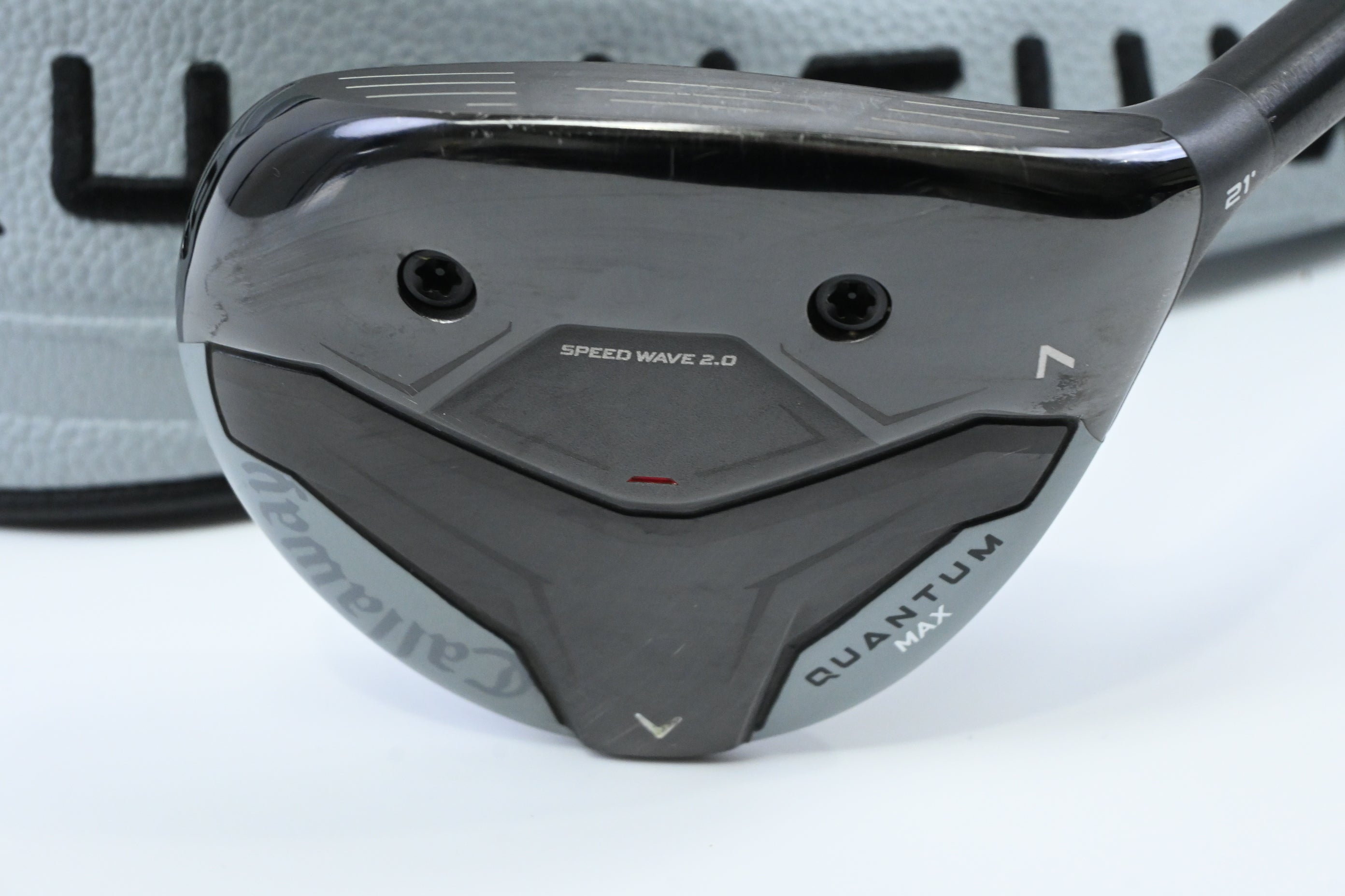 Callaway Quantum Max #7 Wood / 21 Degree / Stiff Flex Denali Frost Silver 60