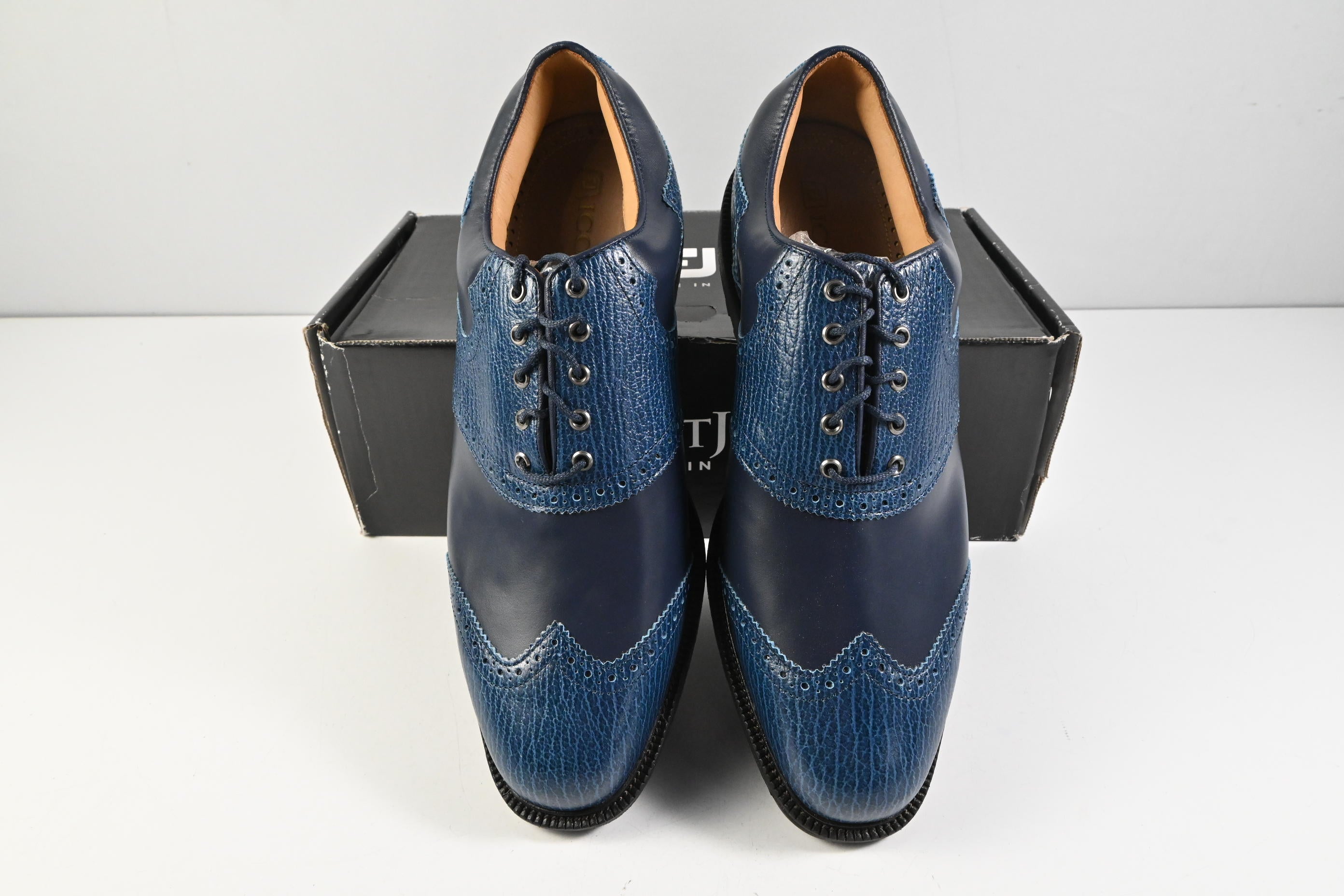 FootJoy Shield Tip Professional Golf Shoes / Size UK 10 / Blue, Navy