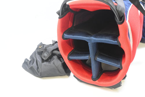 Taylormade Flextech Stand Bag / 5-Way Divider / Blue, White & Red