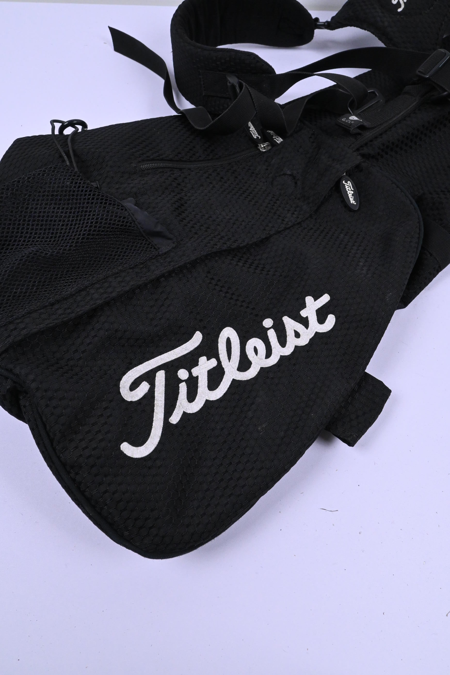 Titleist Pencil Bag / 2-Way Divider / Black & White