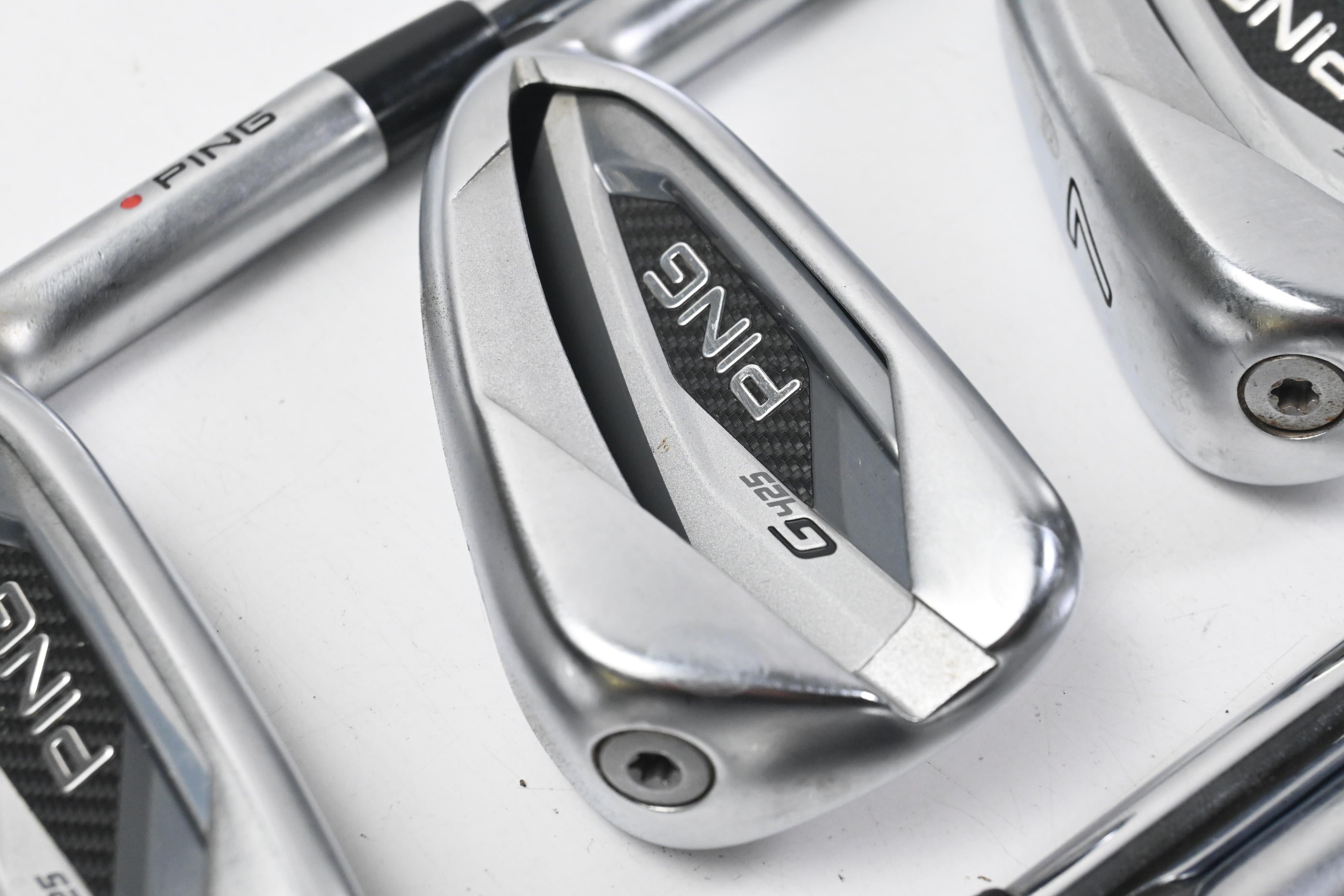 Ping G425 Irons / 5-PW / Orange Dot / Stiff Flex Ping AWT 2.0 Shafts