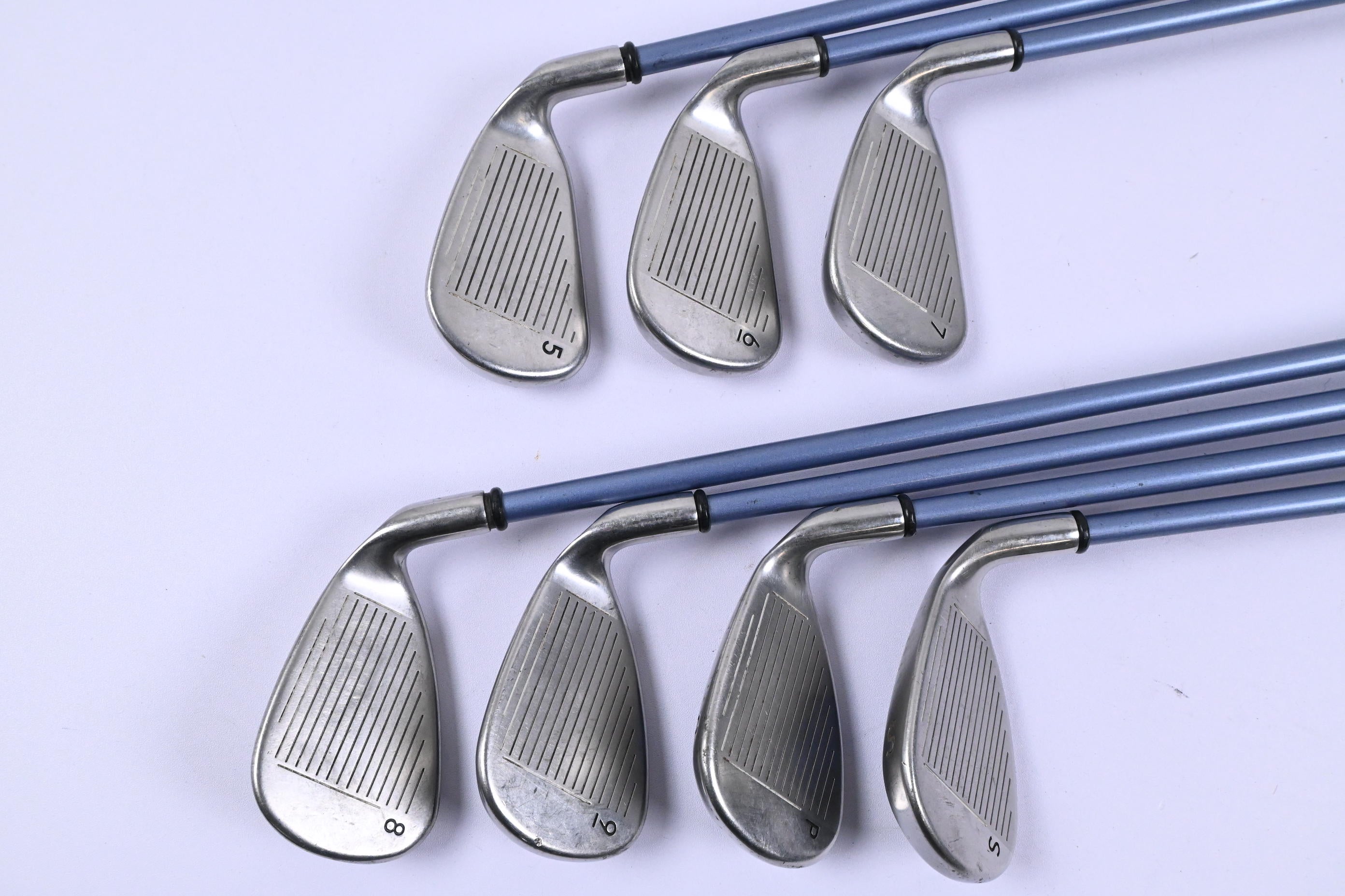 Ladies Left Hand Callaway X-16 Irons / 5-PW+SW / Ladies Flex System UL45 Shafts
