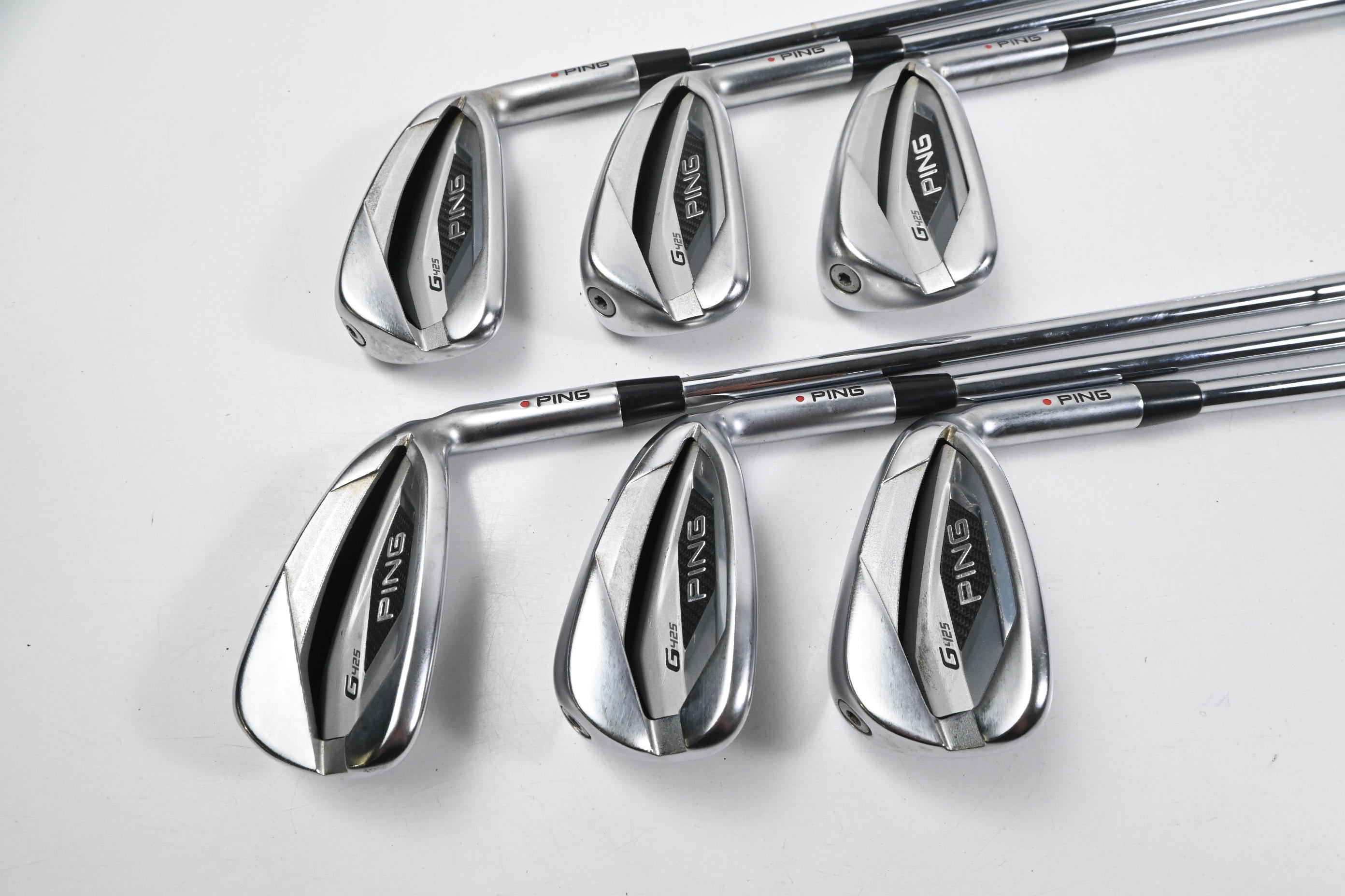 Ping G425 Irons / 5-PW / Orange Dot / Stiff Flex Ping AWT 2.0 Shafts