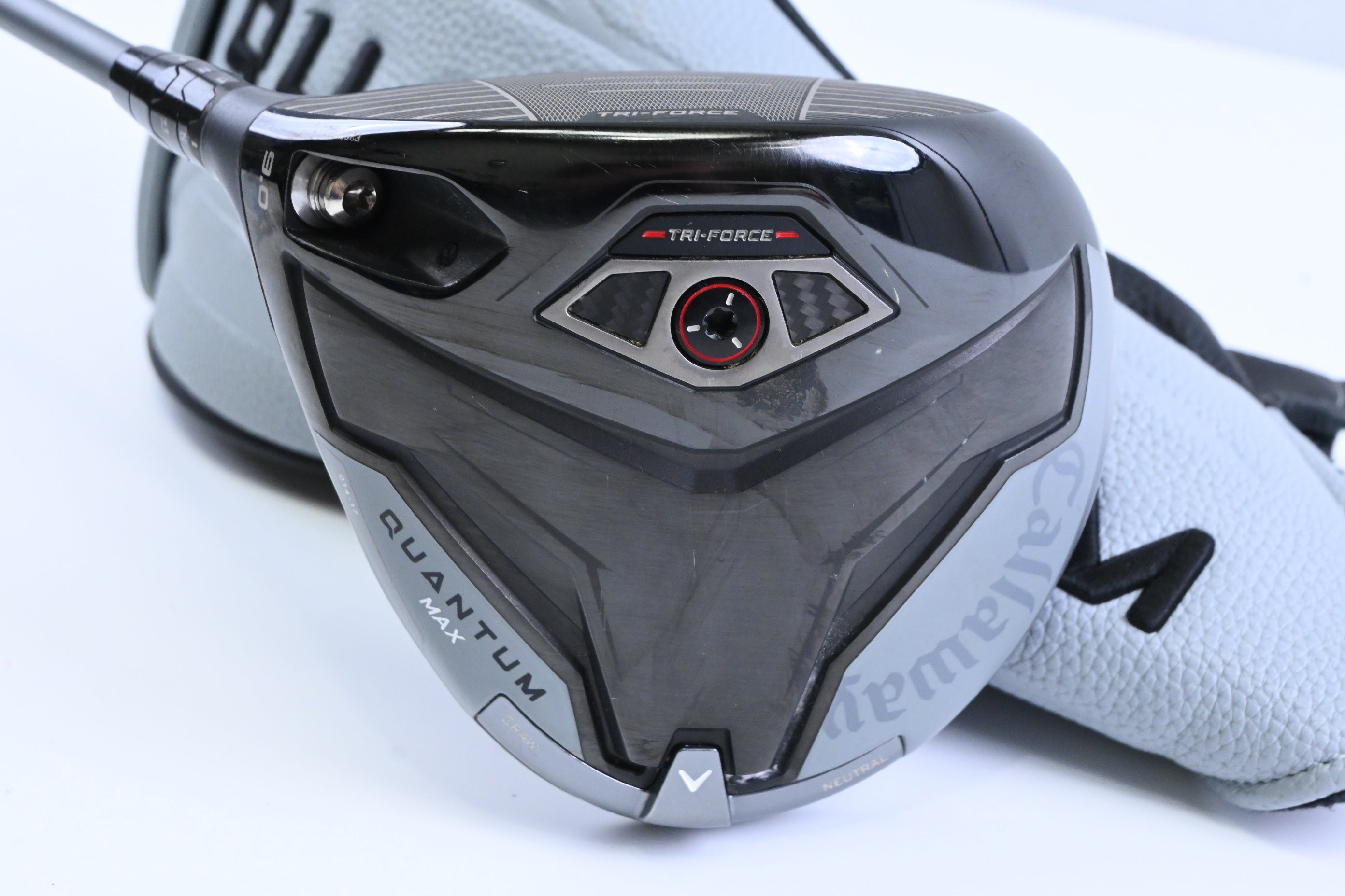 Left Hand Callaway Quantum Max Driver / 9 Degree / Stiff Flex Denali Frost 50