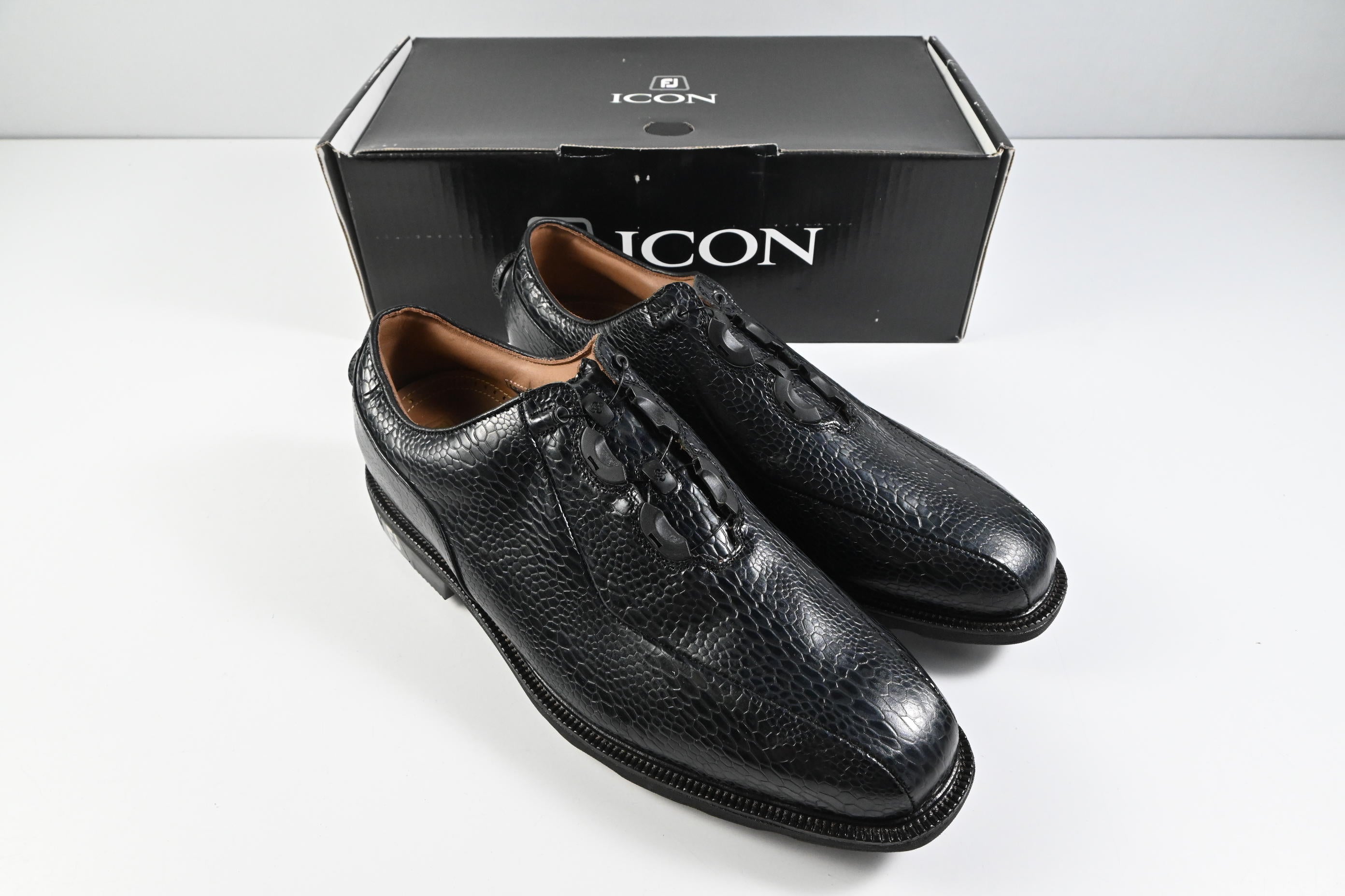 FootJoy Premiere Icon Bicycle Golf Shoes / Size UK 10 / Black
