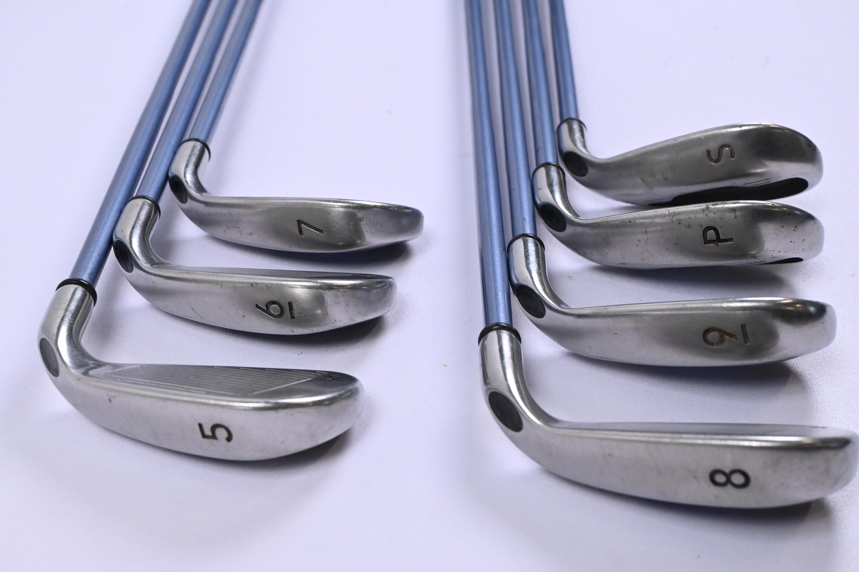 Ladies Left Hand Callaway X-16 Irons / 5-PW+SW / Ladies Flex System UL45 Shafts