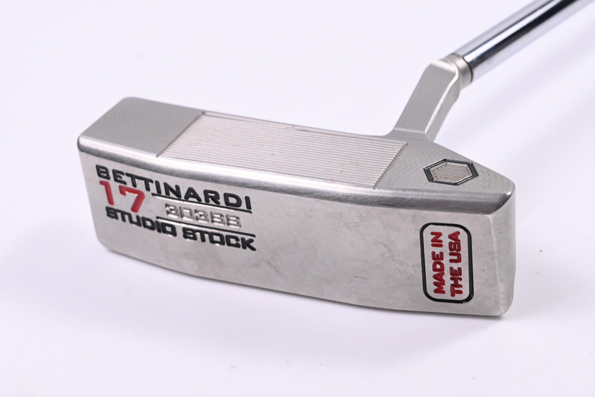 Bettinardi Studio Stock 17 2021 Silver/Red Putter / 38 Inch