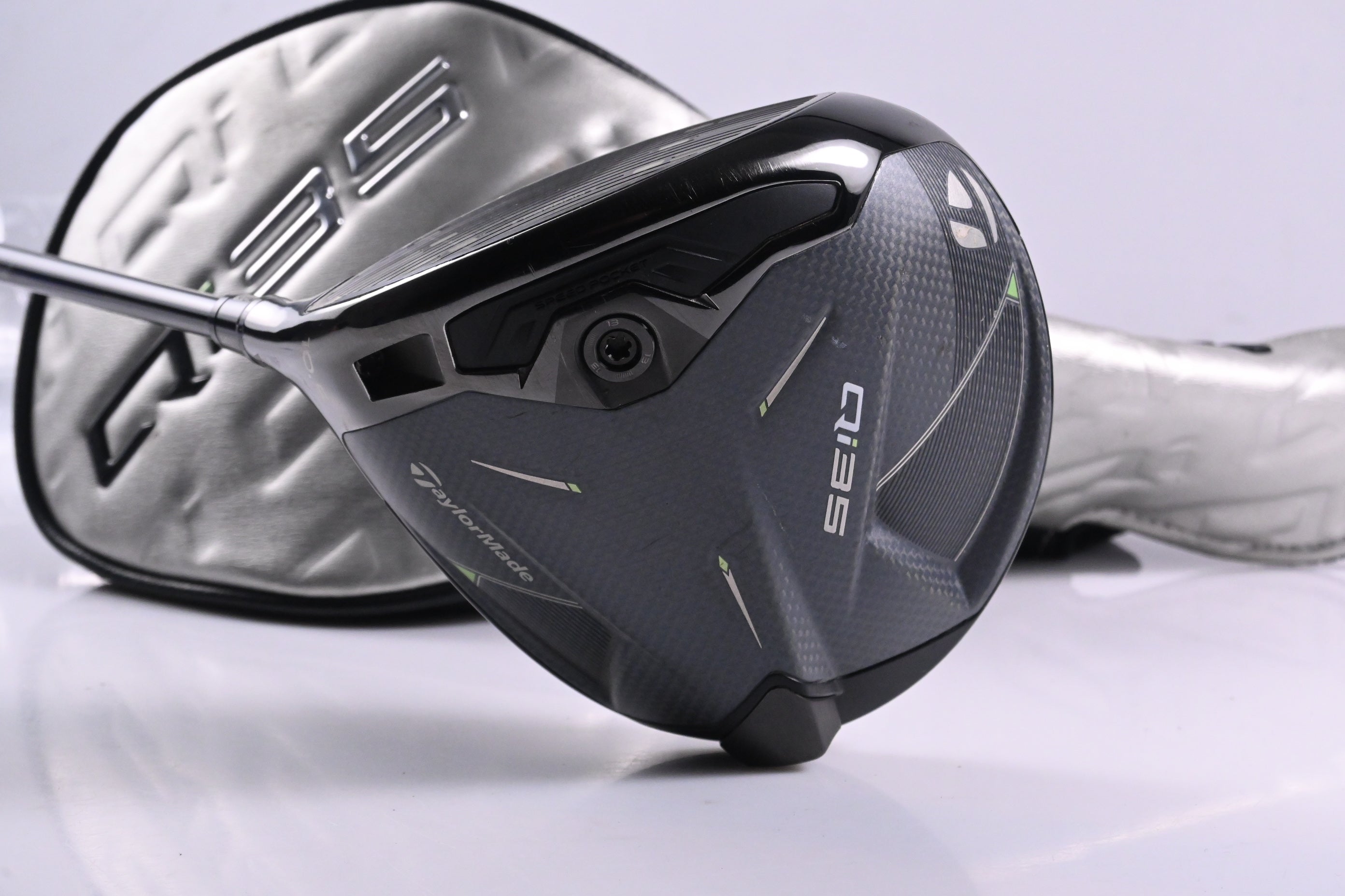 Left Hand Taylormade Qi35 Driver / 10.5 Degree / Stiff Flex HZRDUS Black 60