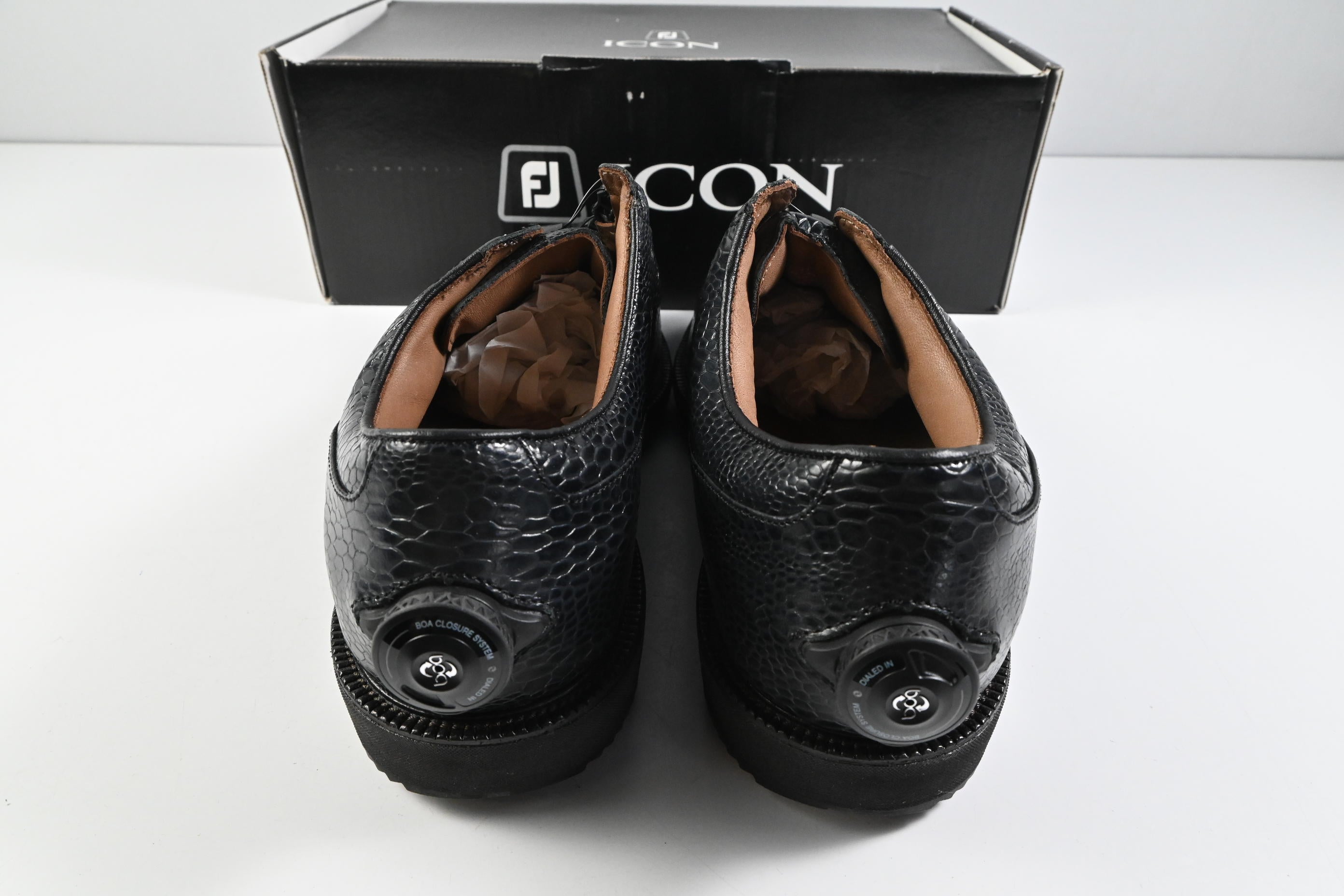 FootJoy Premiere Icon Bicycle Golf Shoes / Size UK 10 / Black