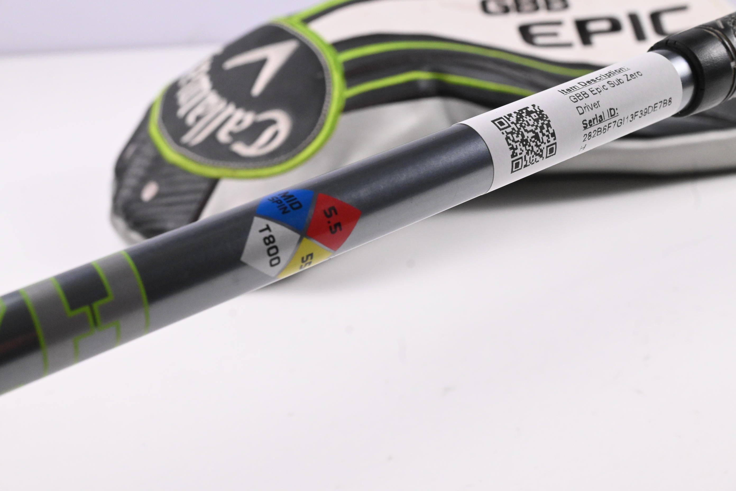 Callaway GBB Epic Sub Zero Driver / 9 Degree / Regular Flex HZRDUS T800 55 Shaft