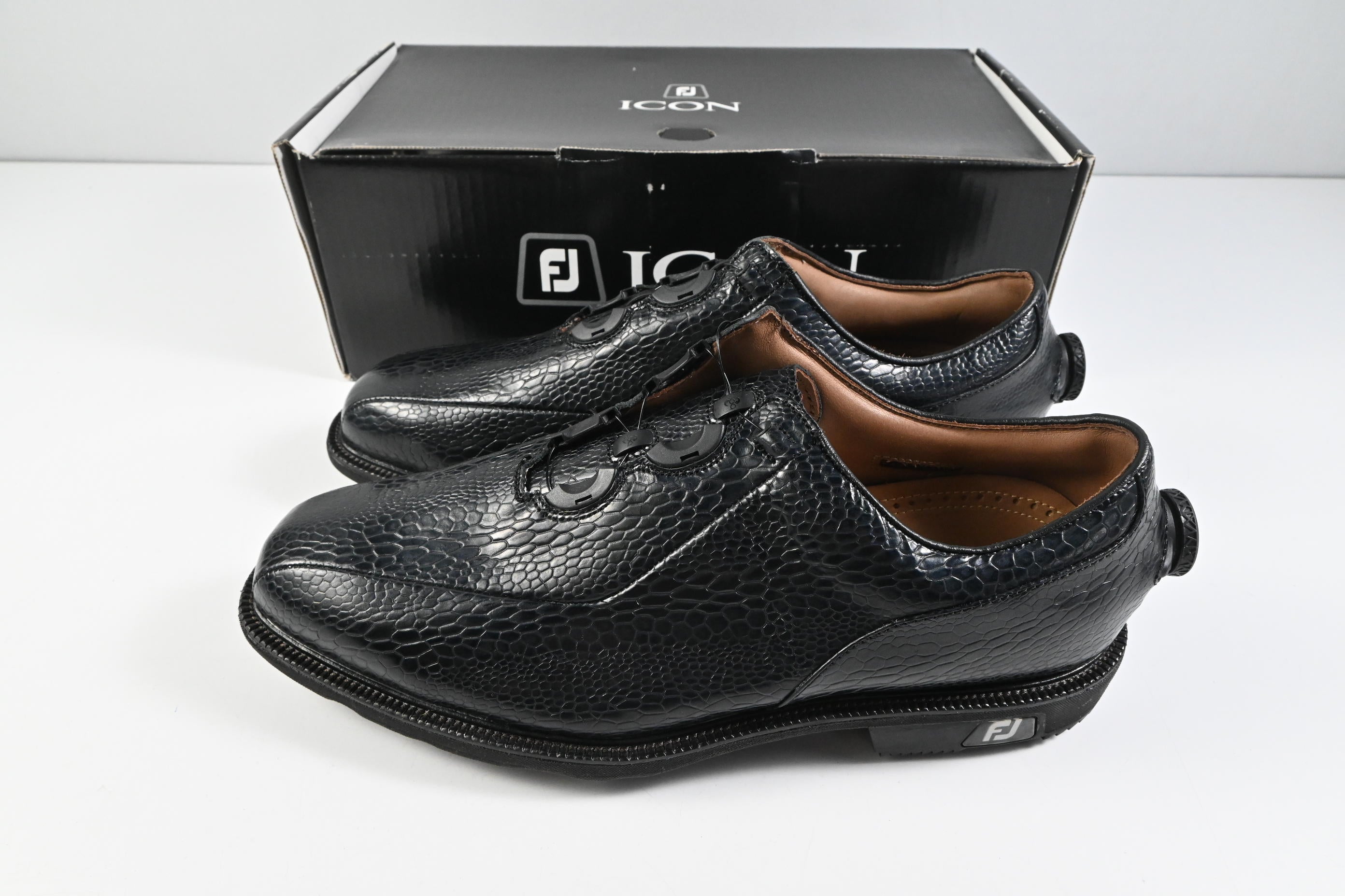 FootJoy Premiere Icon Bicycle Golf Shoes / Size UK 10 / Black