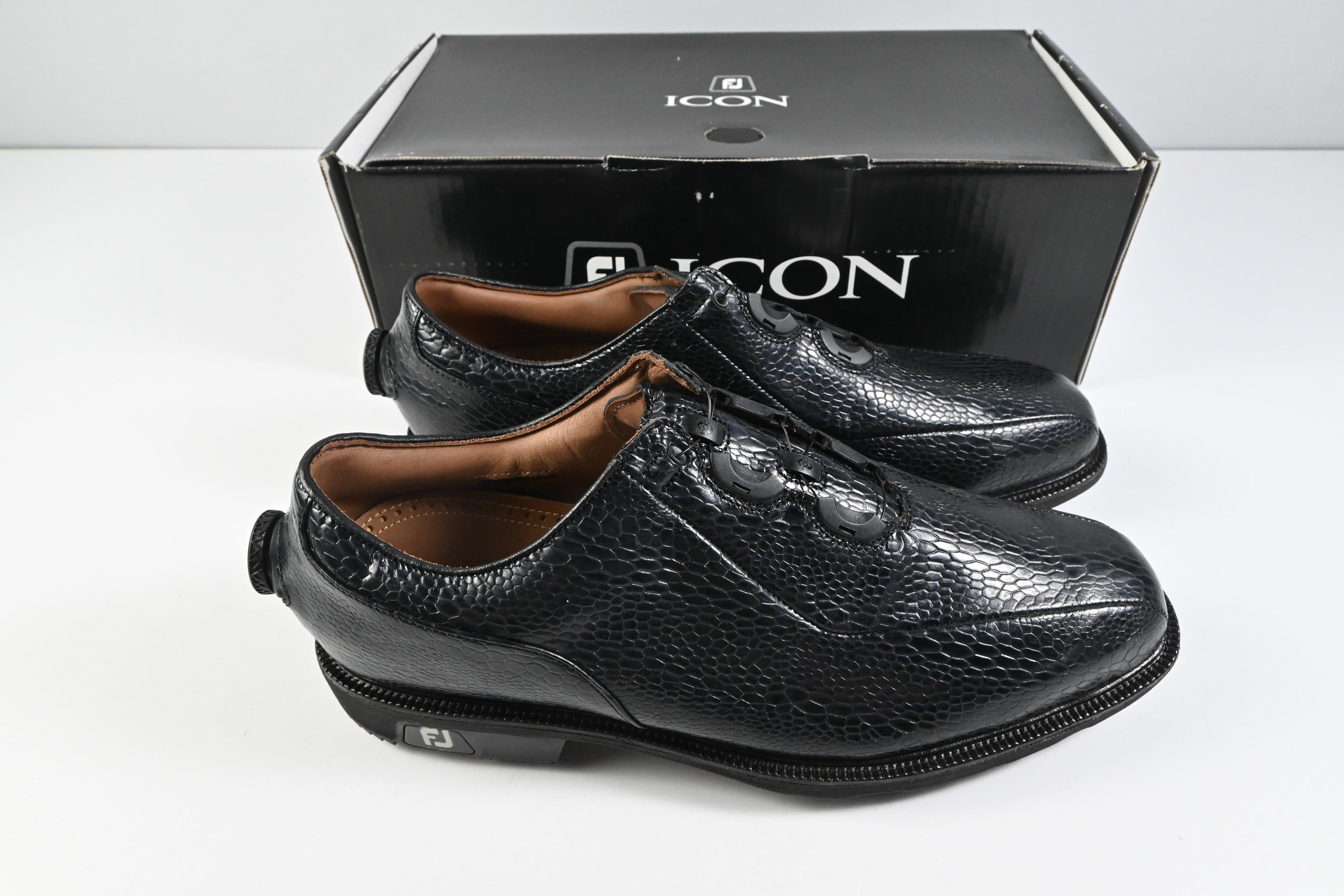 FootJoy Premiere Icon Bicycle Golf Shoes / Size UK 10 / Black