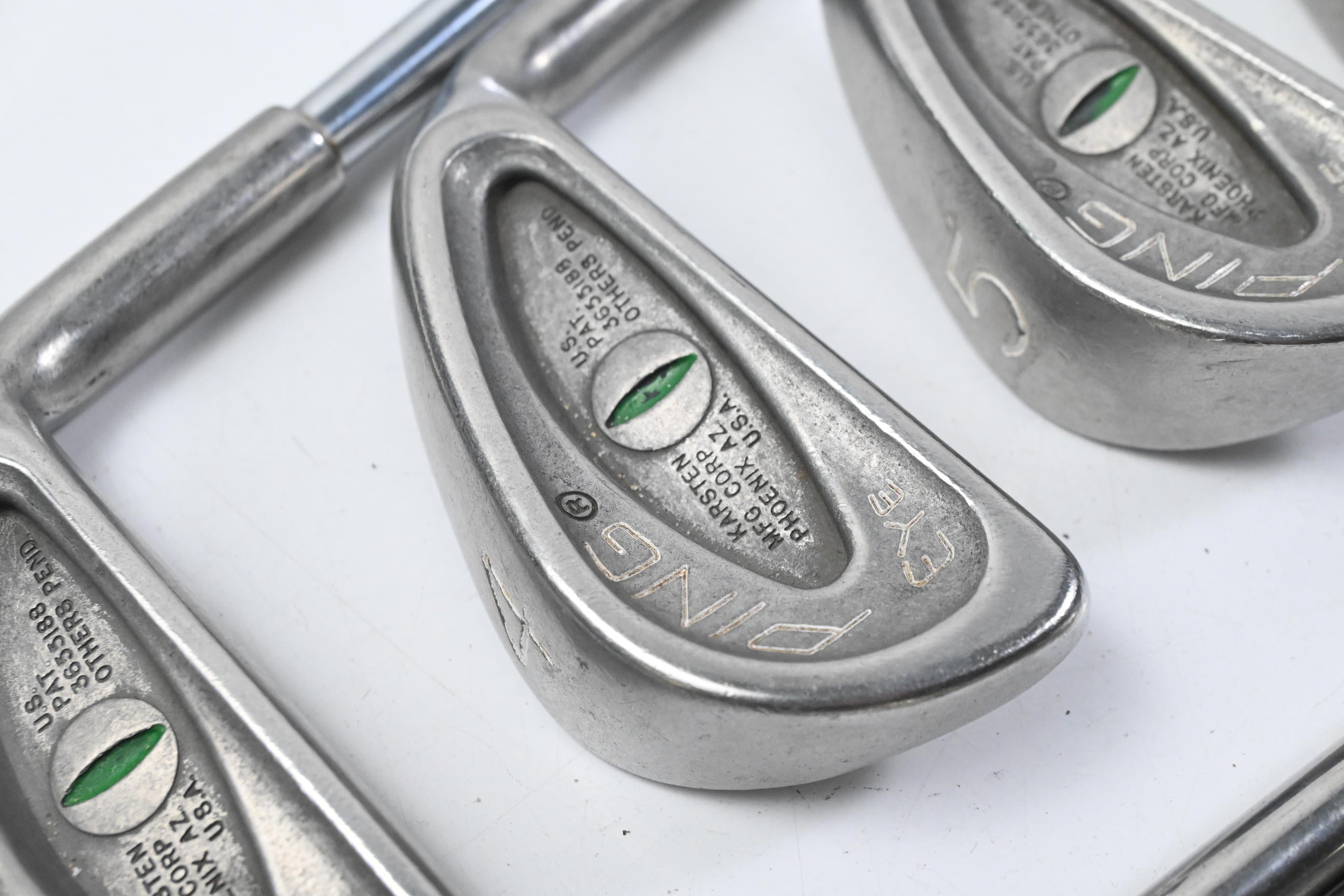 Ping Eye Irons / 3-PW+SW / Green Dot / Stiff Flex Ping Karsten Shafts