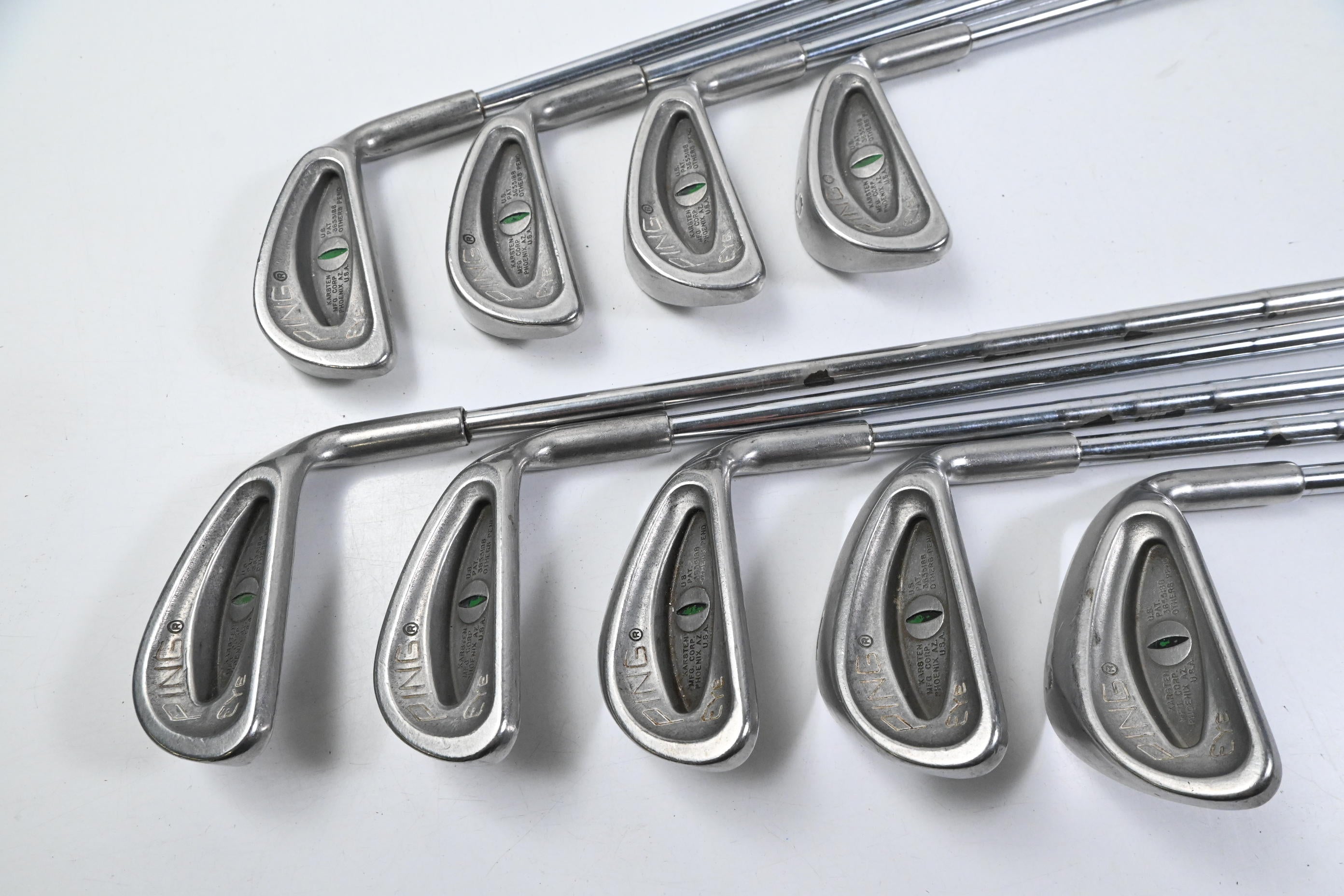 Ping Eye Irons / 3-PW+SW / Green Dot / Stiff Flex Ping Karsten Shafts