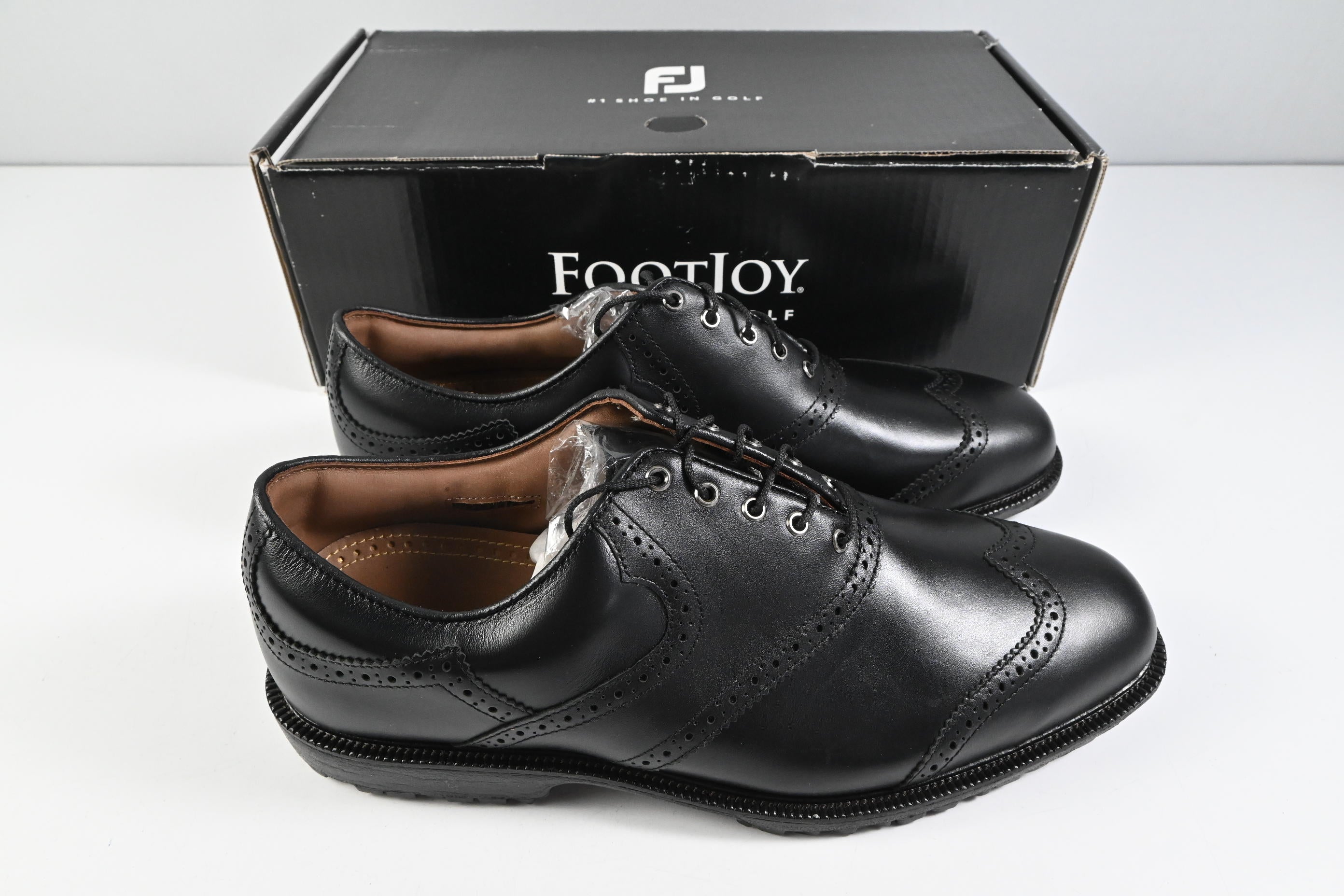 FootJoy Shield Tip Professional Golf Shoes / Size UK 10 / Black