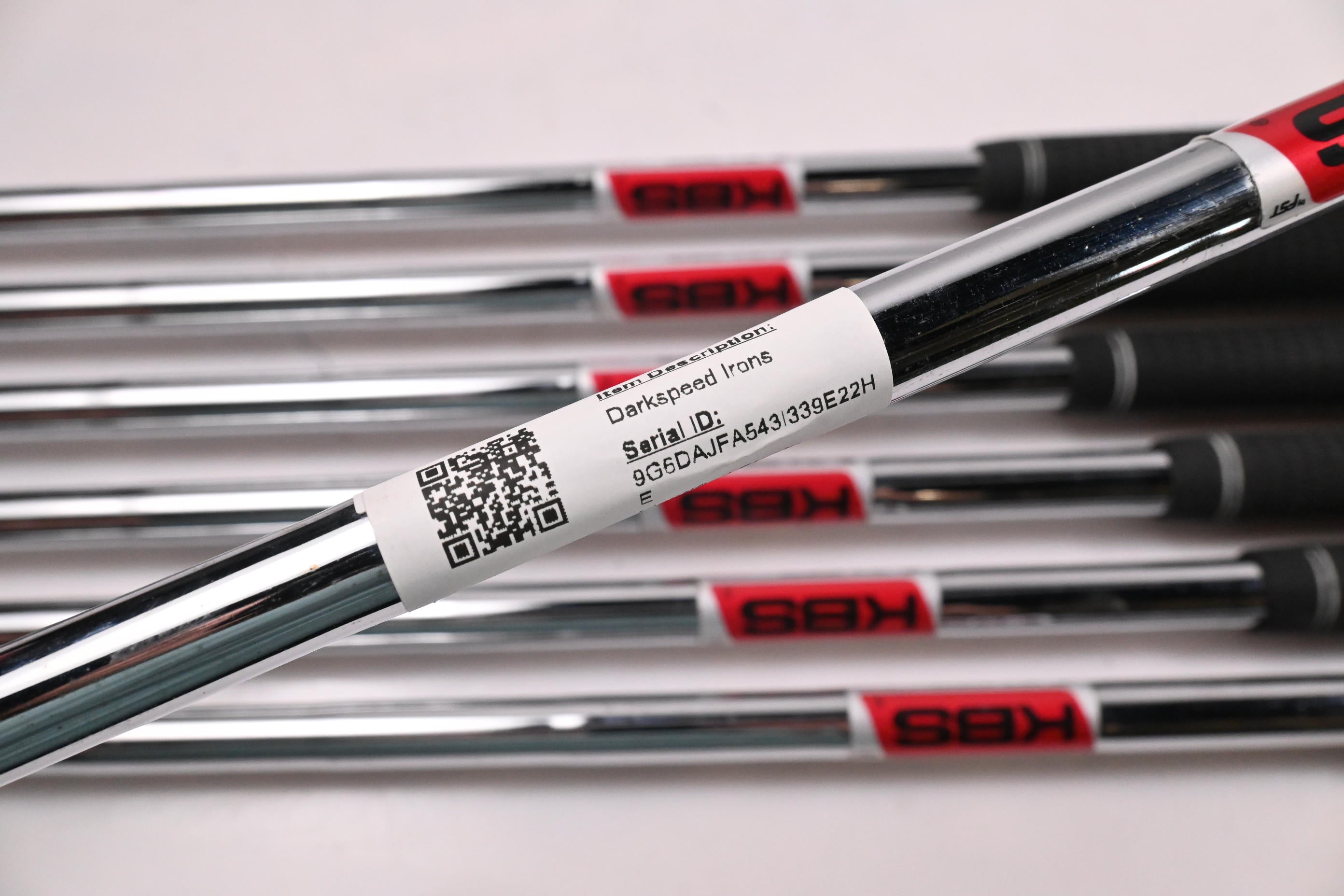 Cobra Darkspeed Irons / 5-PW+GW / Stiff Flex KBS $-Taper 120 Shafts