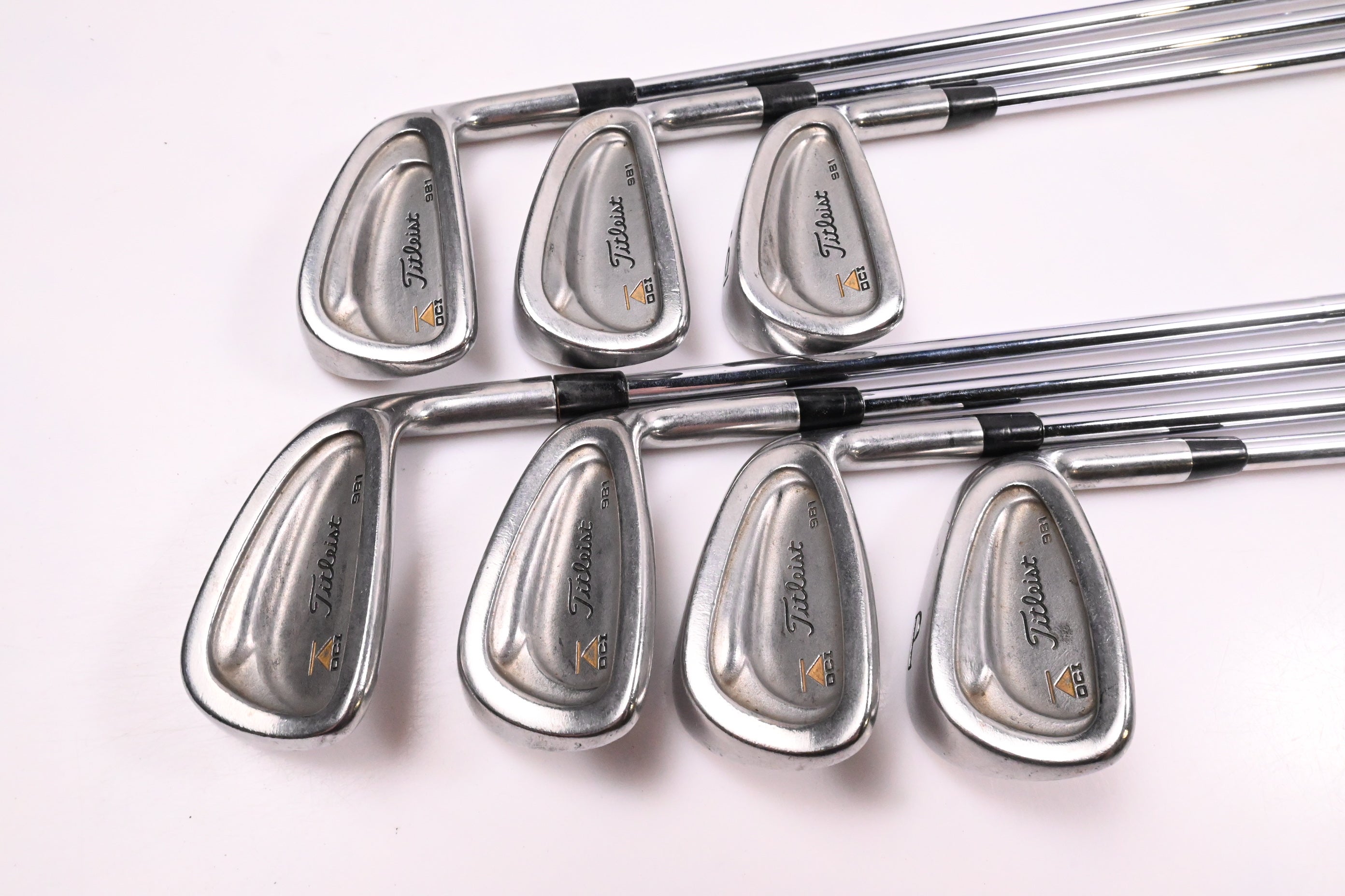 Titleist DCI 981 Irons / 4-PW / Stiff Flex Steel Shafts