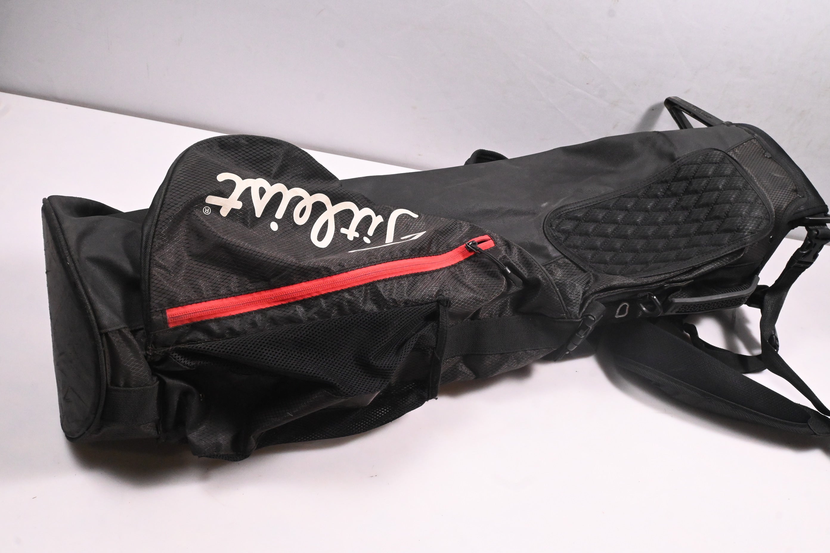 Titleist Pencil Bag / 3-Way Divider / Black, Red