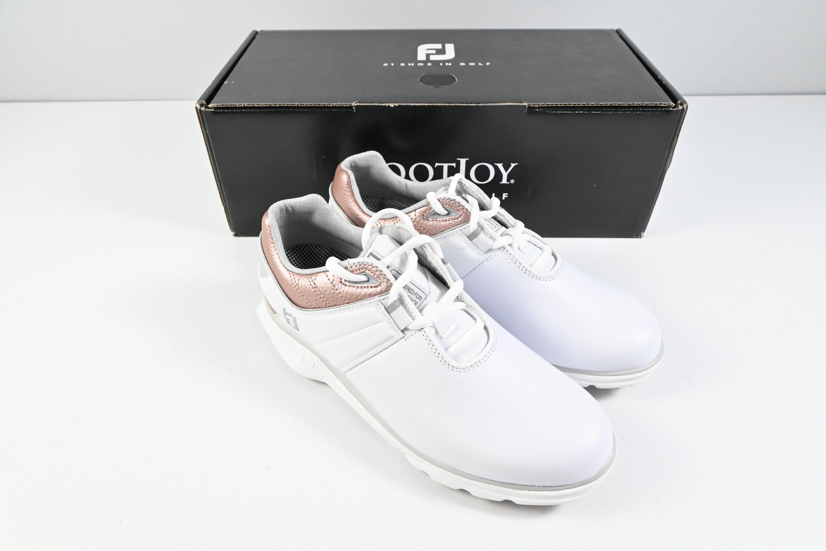Ladies FootJoy Pro SL Golf Shoes / Size UK 8 / White, Pink