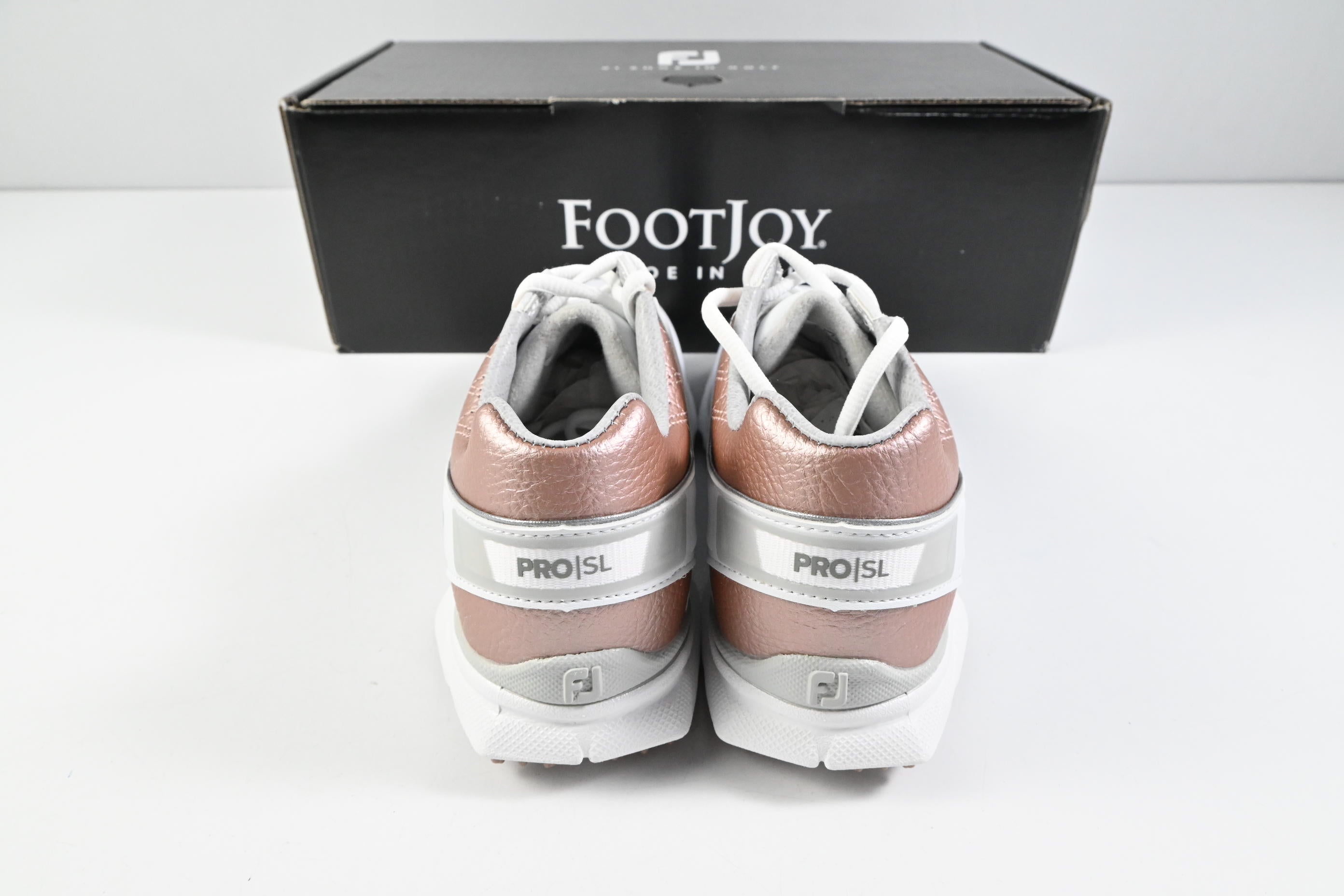 Ladies FootJoy Pro SL Golf Shoes / Size UK 8 / White, Pink