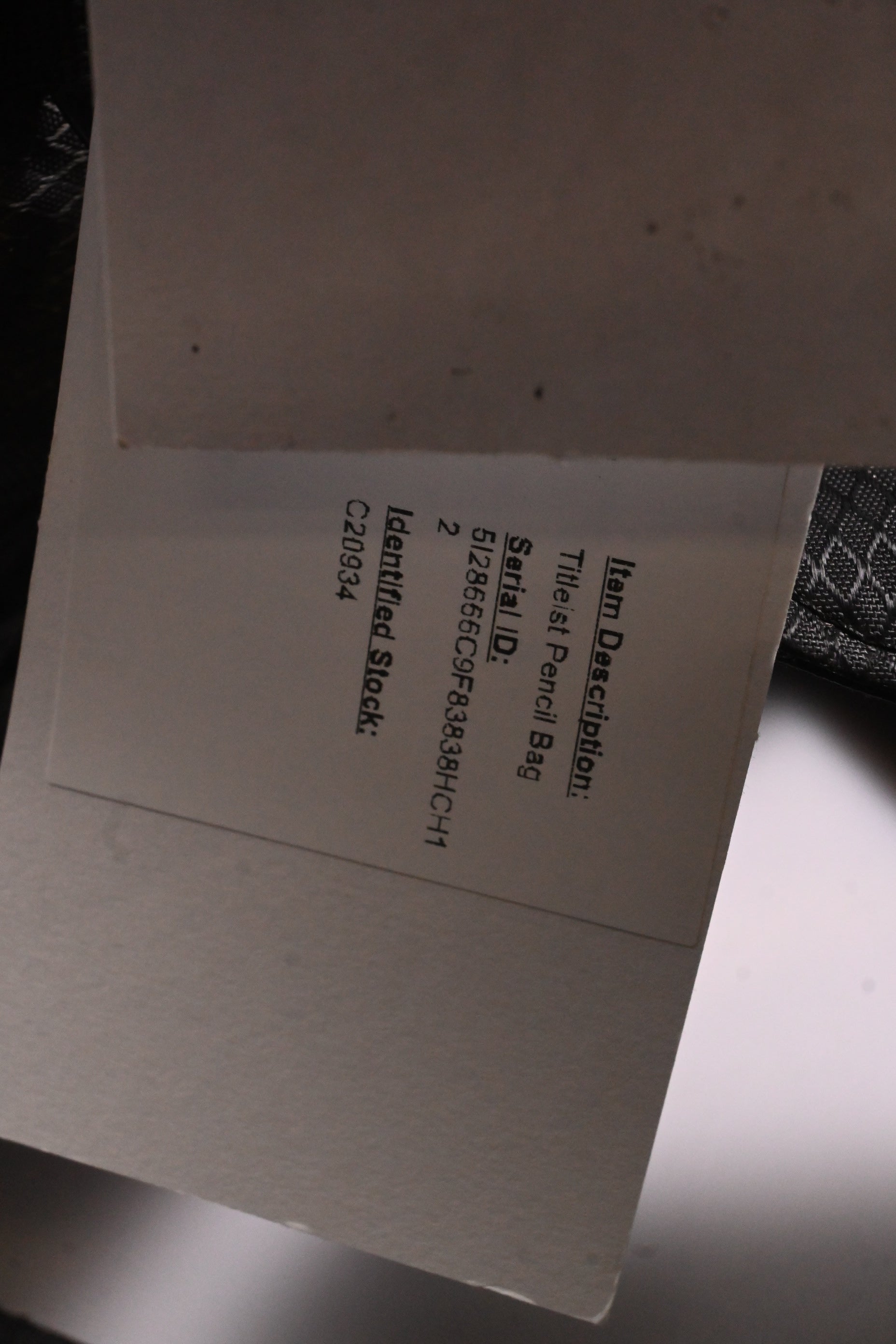 Titleist Pencil Bag / 3-Way Divider / Black, Red