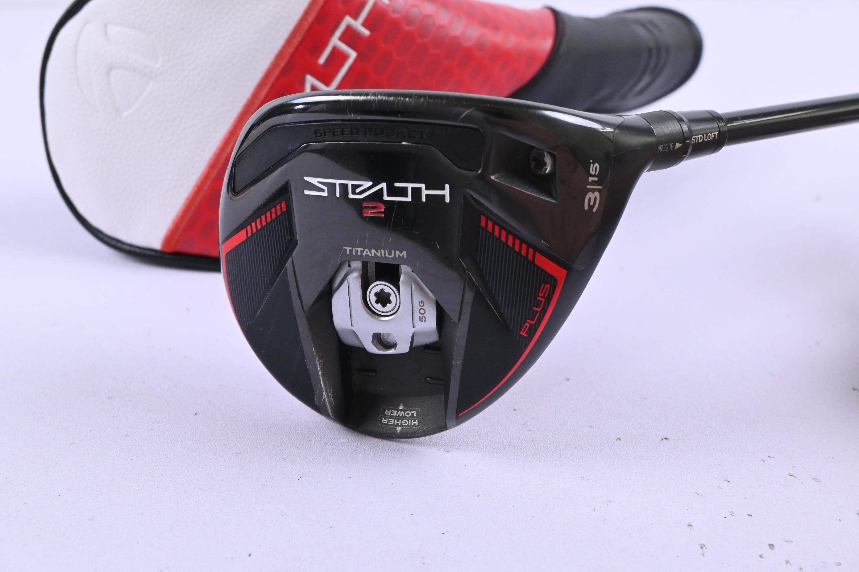 Taylormade Stealth 2 Plus #3 Wood / 15 Degree / Stiff Flex Kai'li Red 75 Shaft