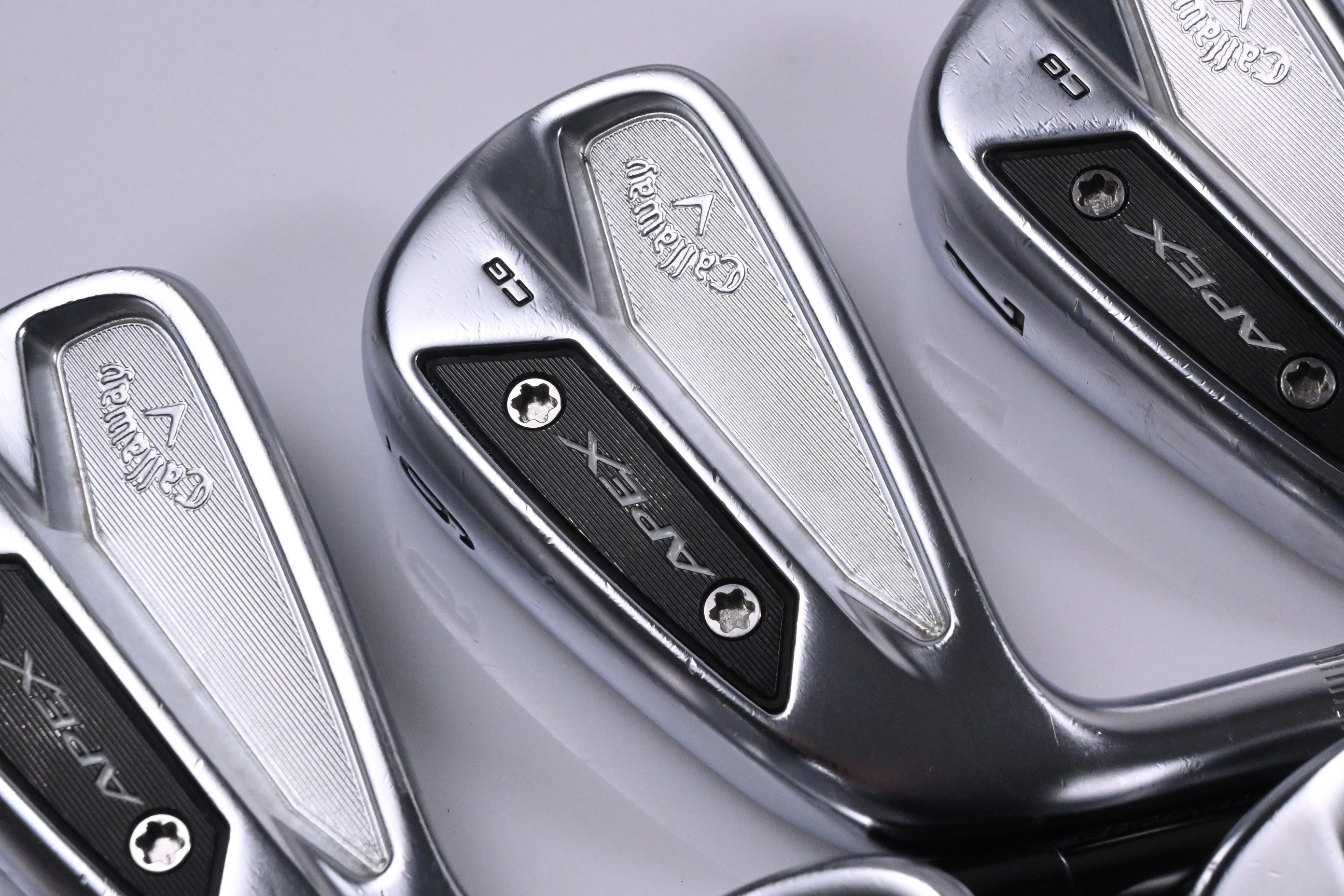 Left Hand Callaway Apex CB 24 Irons / 5-11i / TX-Flex MMT 105 Shafts
