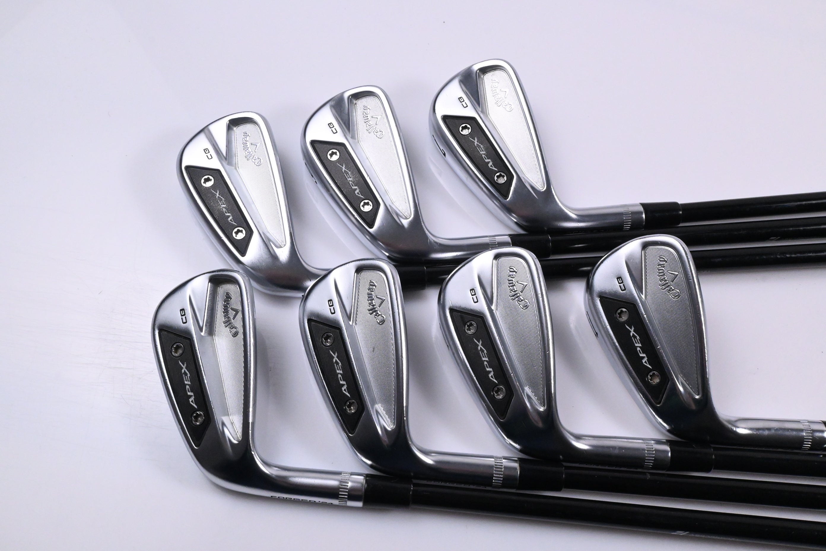 Left Hand Callaway Apex CB 24 Irons / 5-11i / TX-Flex MMT 105 Shafts