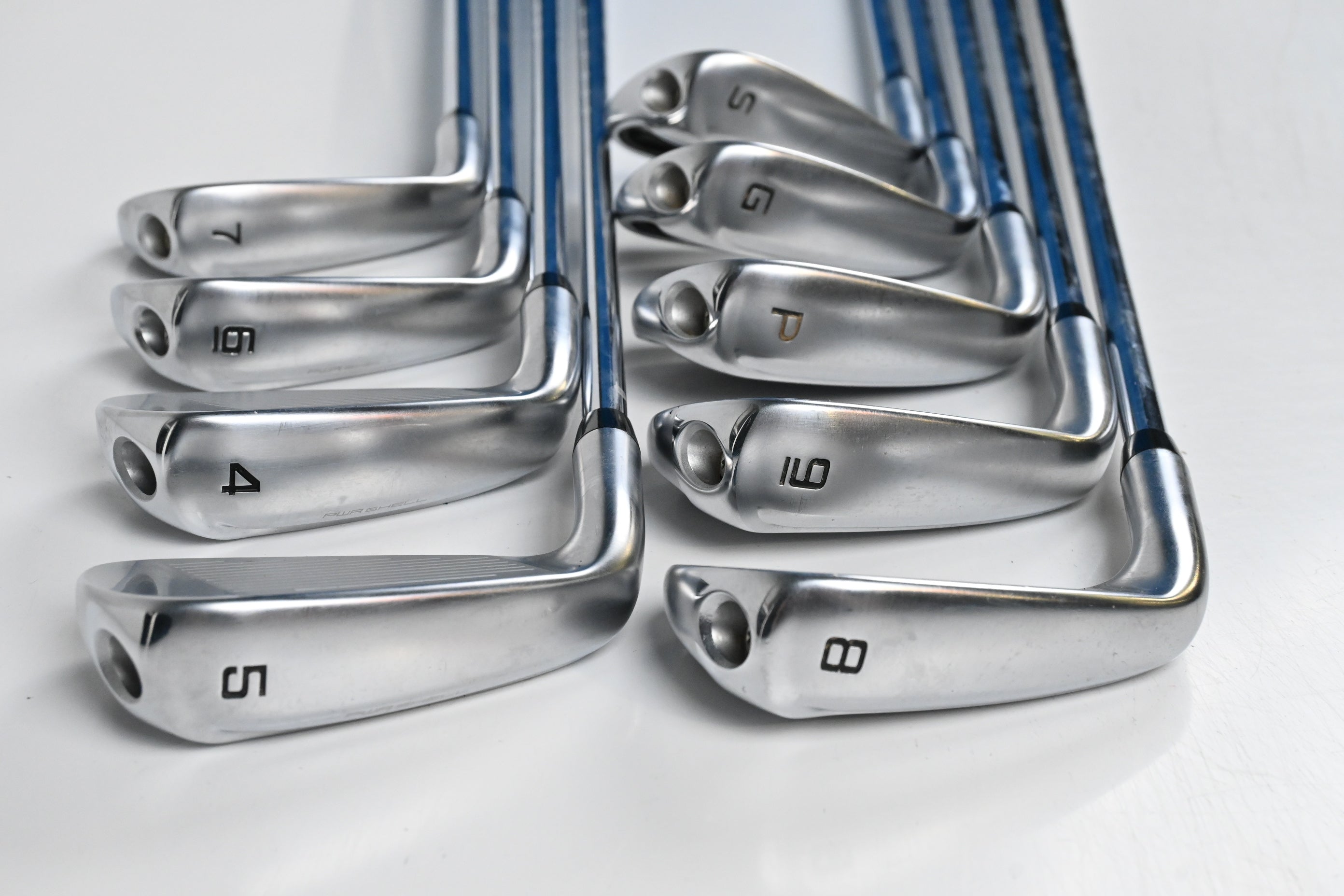 Cobra King Radspeed One Length Irons / 4-PW+GW+SW / Regular Flex KBS Tour Shafts