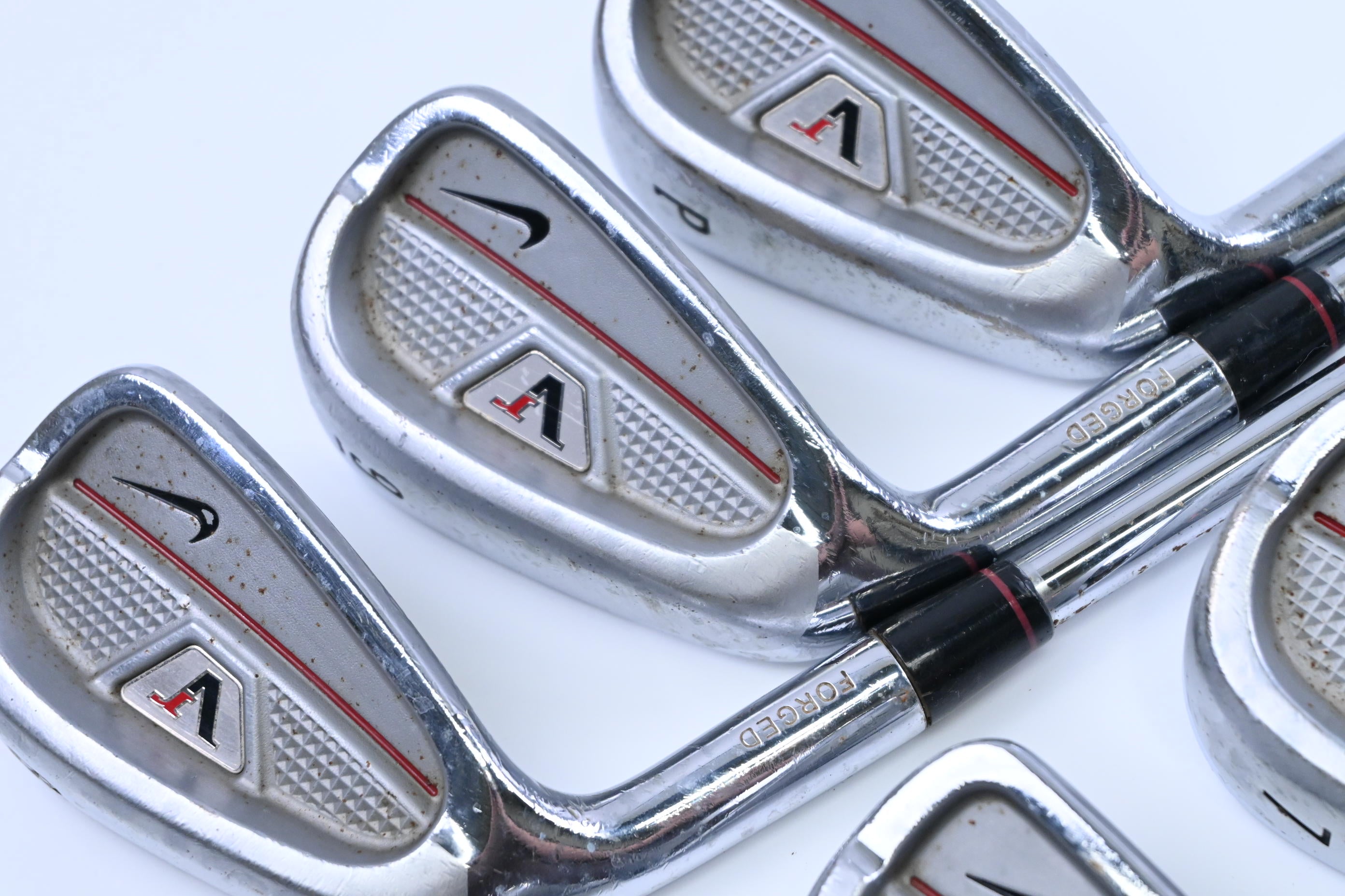 Left Hand Nike VR Full Cavity Irons / 5-PW / Stiff Flex Dynalite 90 Shafts