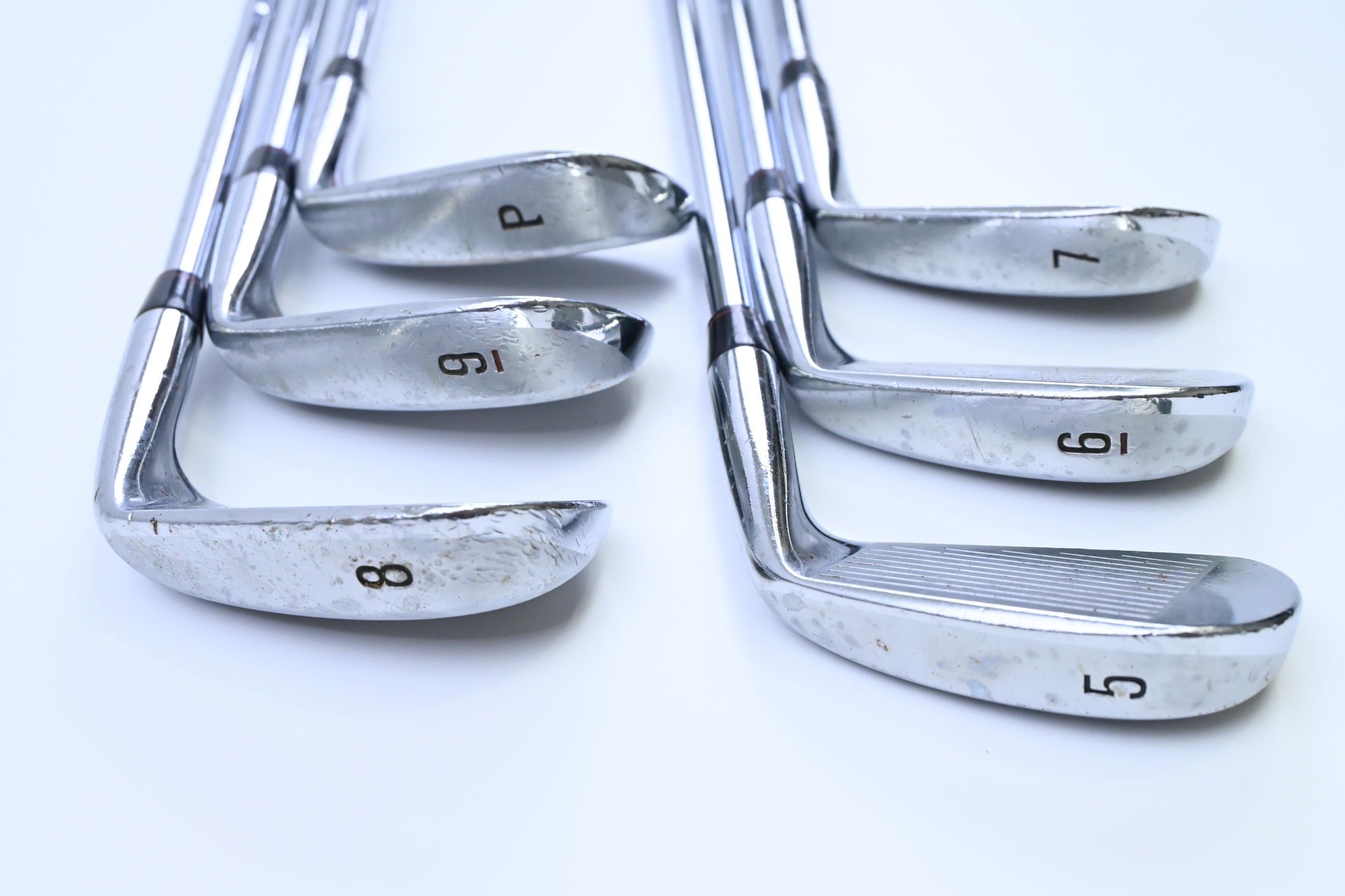 Left Hand Nike VR Full Cavity Irons / 5-PW / Stiff Flex Dynalite 90 Shafts