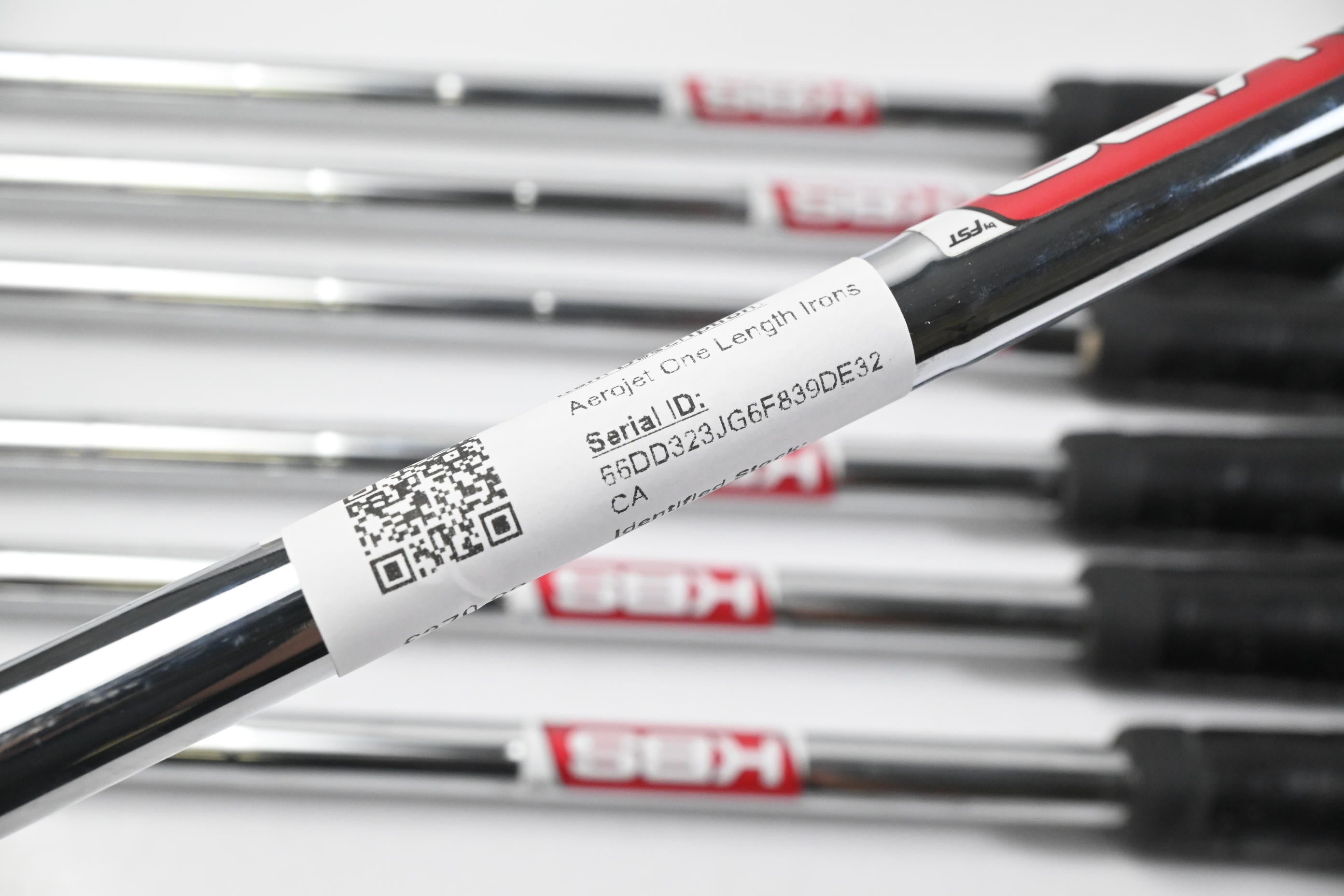 Left Hand Cobra Aerojet One Length Irons / 5-PW+GW / Regular Flex KBS Tour Lite Shafts