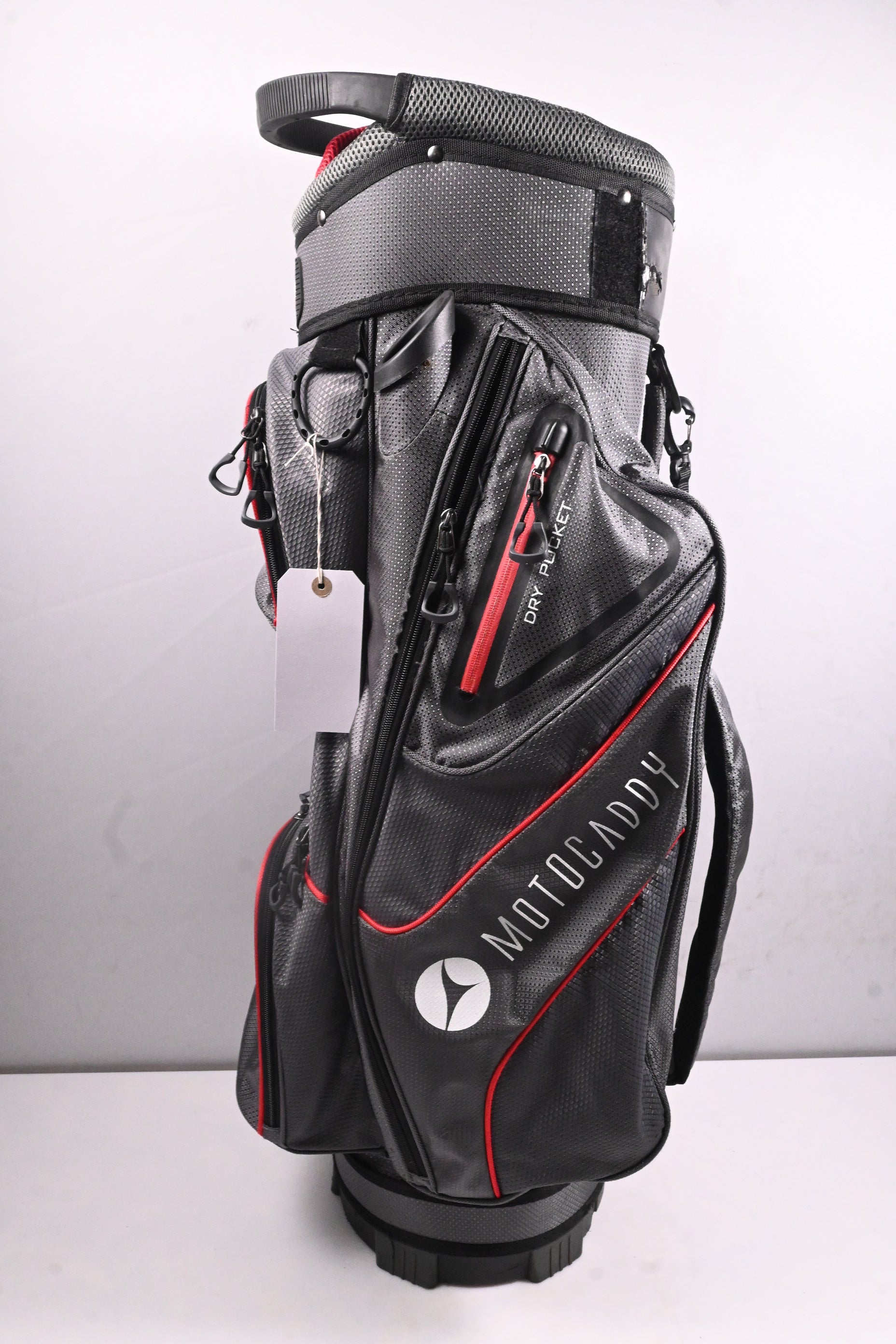 Motocaddy Club Series Cart Bag / 14-Way Divider / Grey, Red