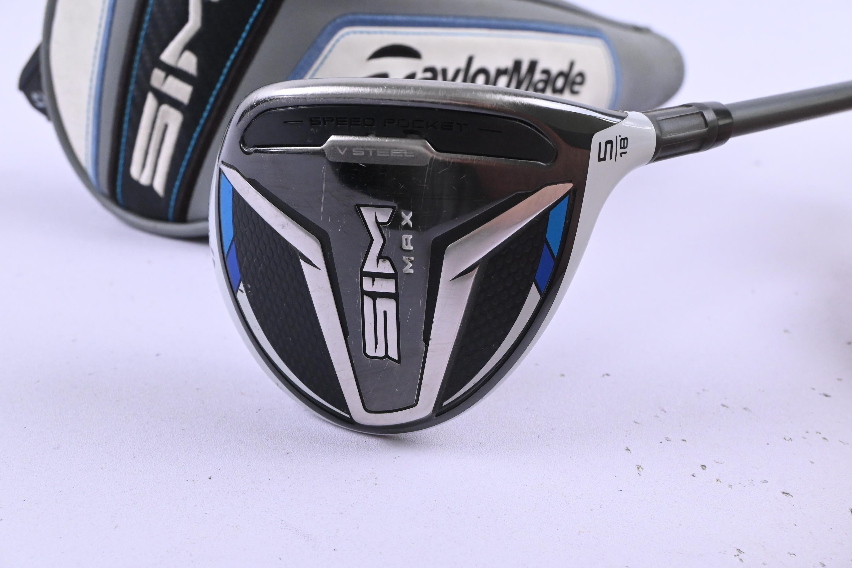 Taylormade SIM Max #5 Wood / 18 Degree / Stiff Flex HZRDUS Smoke Green 60 Shaft