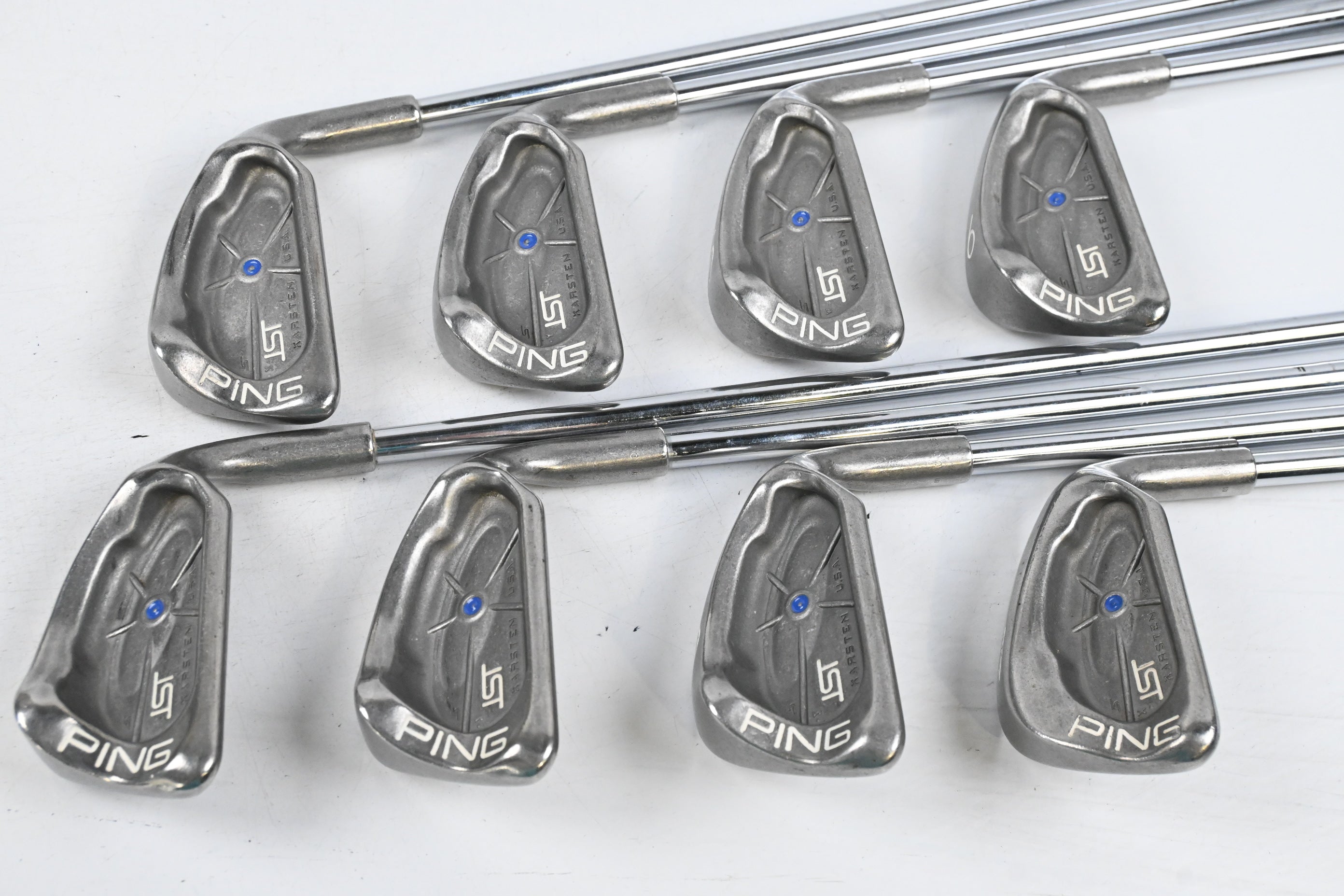 Ping ISI Irons / 3-PW / Blue Dot / Stiff Flex Cushin JZ Shafts