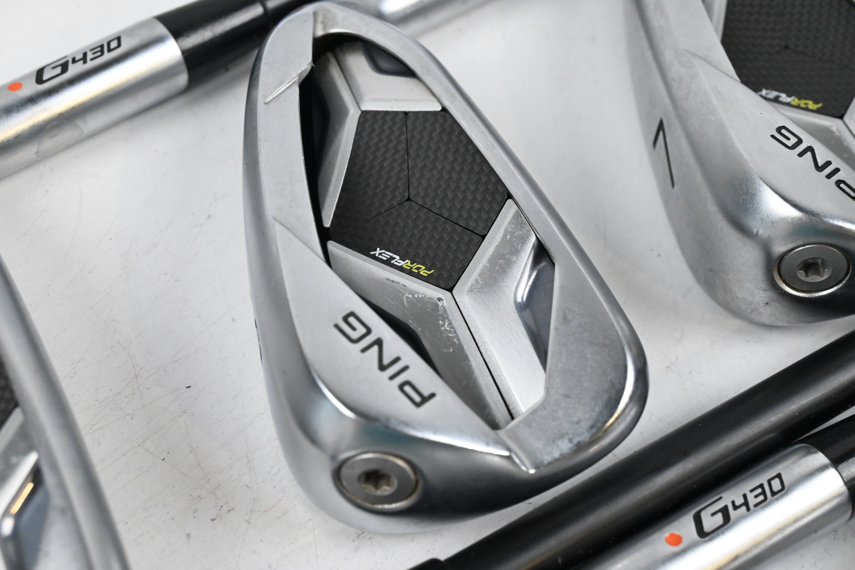 Ping G430 Irons / 5-PW / Orange Dot / Regular Flex Ping Alta CB AWT Shafts