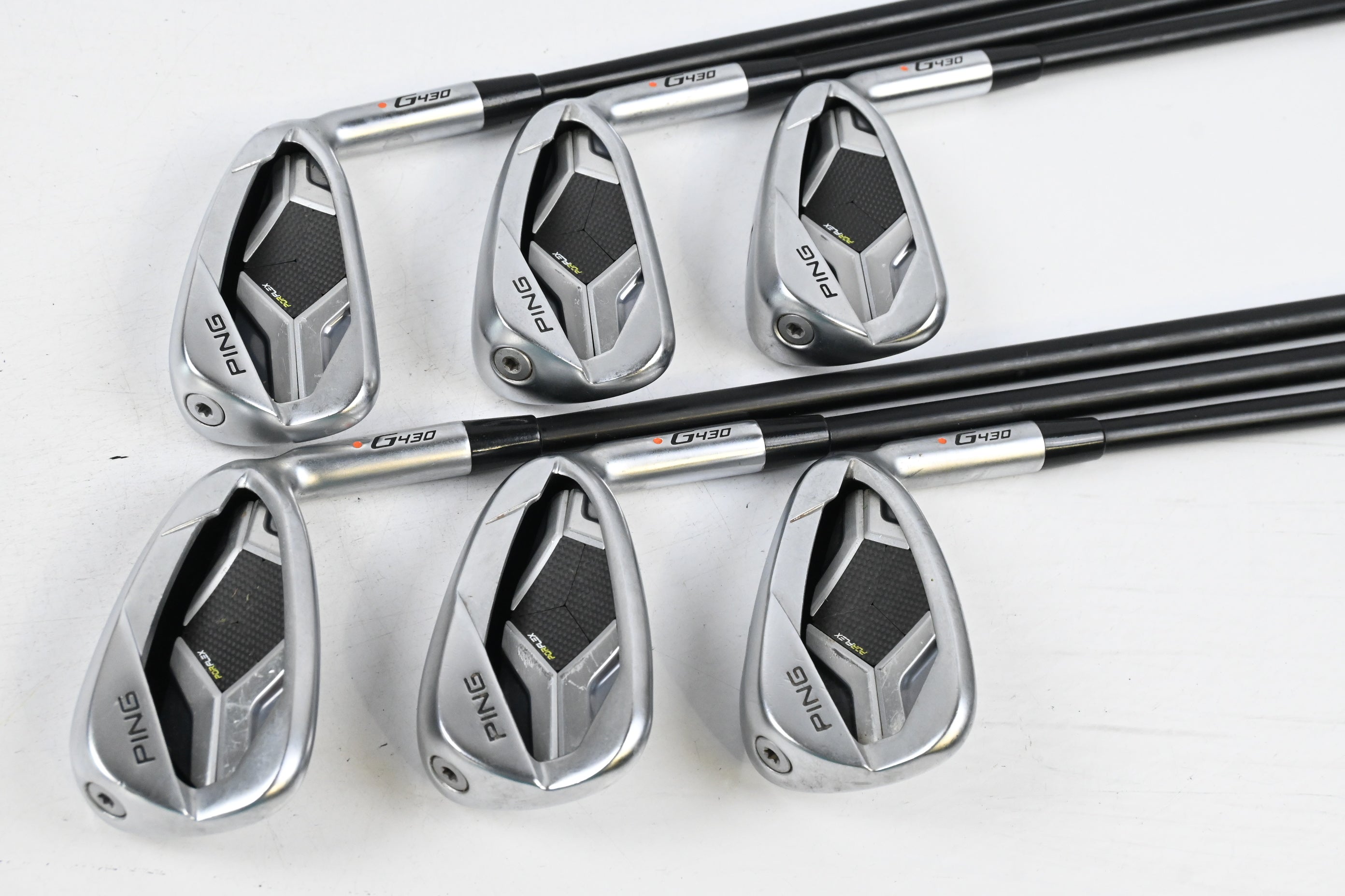 Ping G430 Irons / 5-PW / Orange Dot / Regular Flex Ping Alta CB AWT Shafts