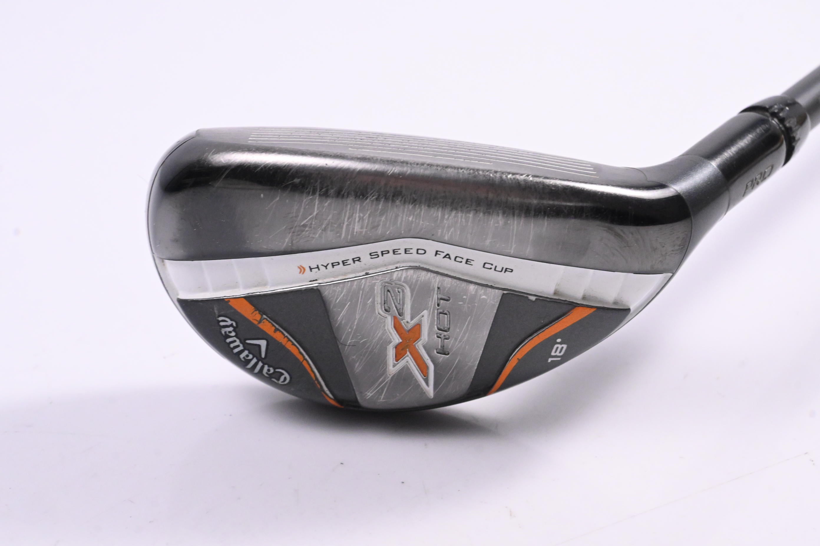 Callaway X2 Hot Pro #3 Hybrid / 18 Degree / Stiff Flex Aldila Tour Green 75 Shaft